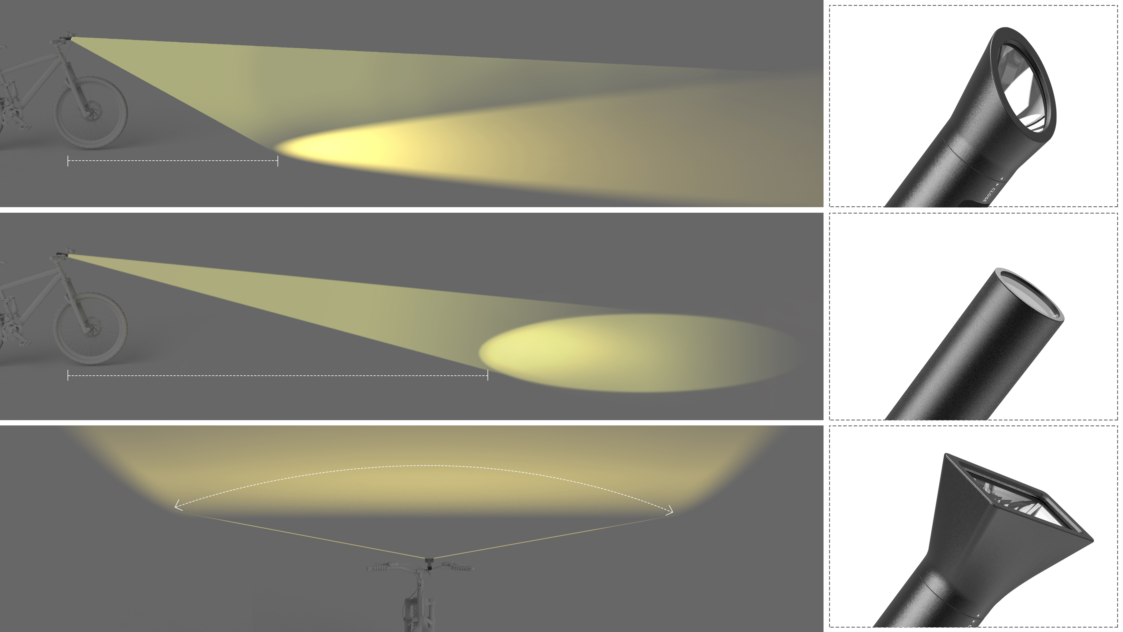 Rechargeable handle with multiple function modules