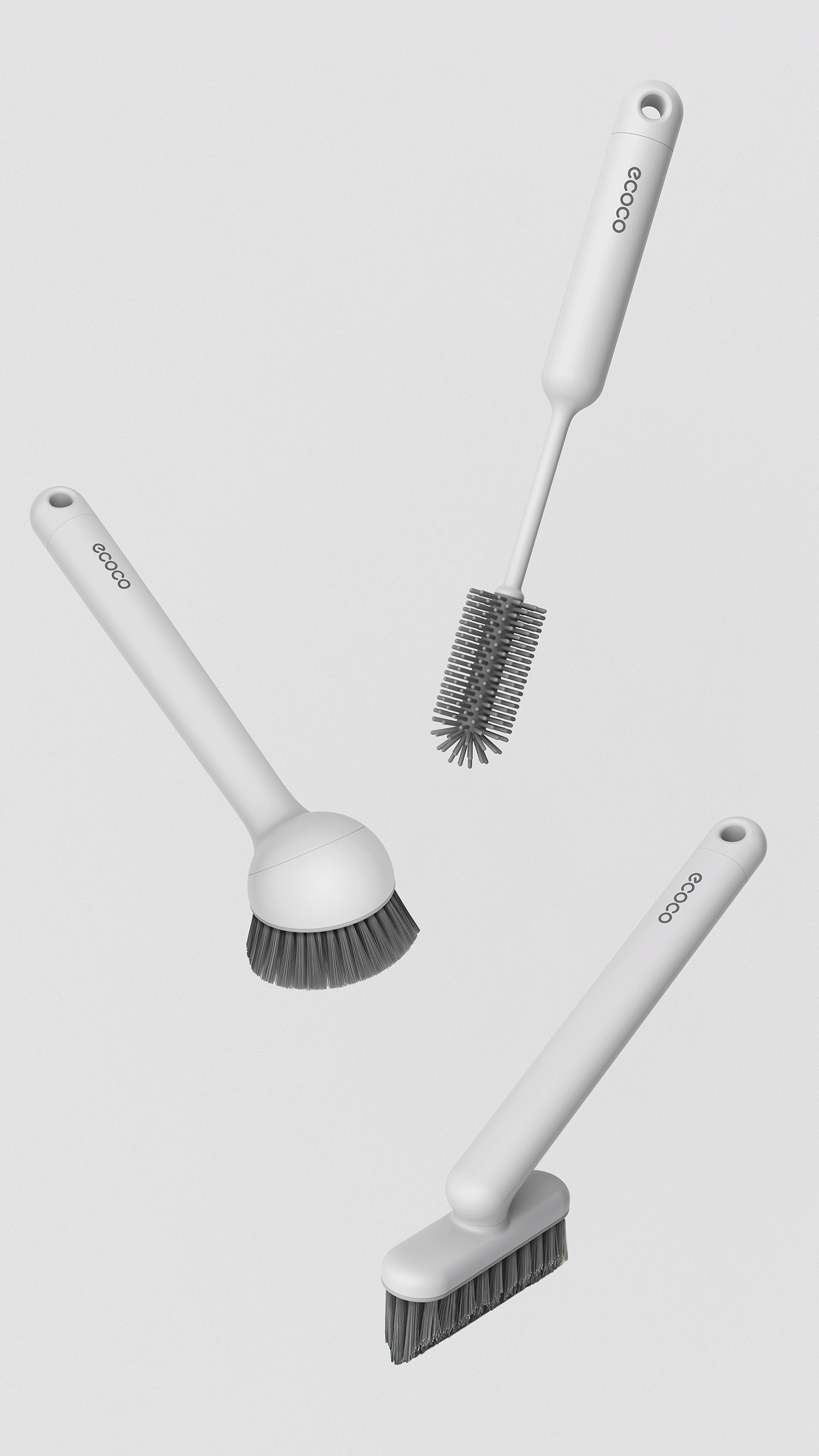 Brush Design for Cleaning Pots, Cups, Gaps