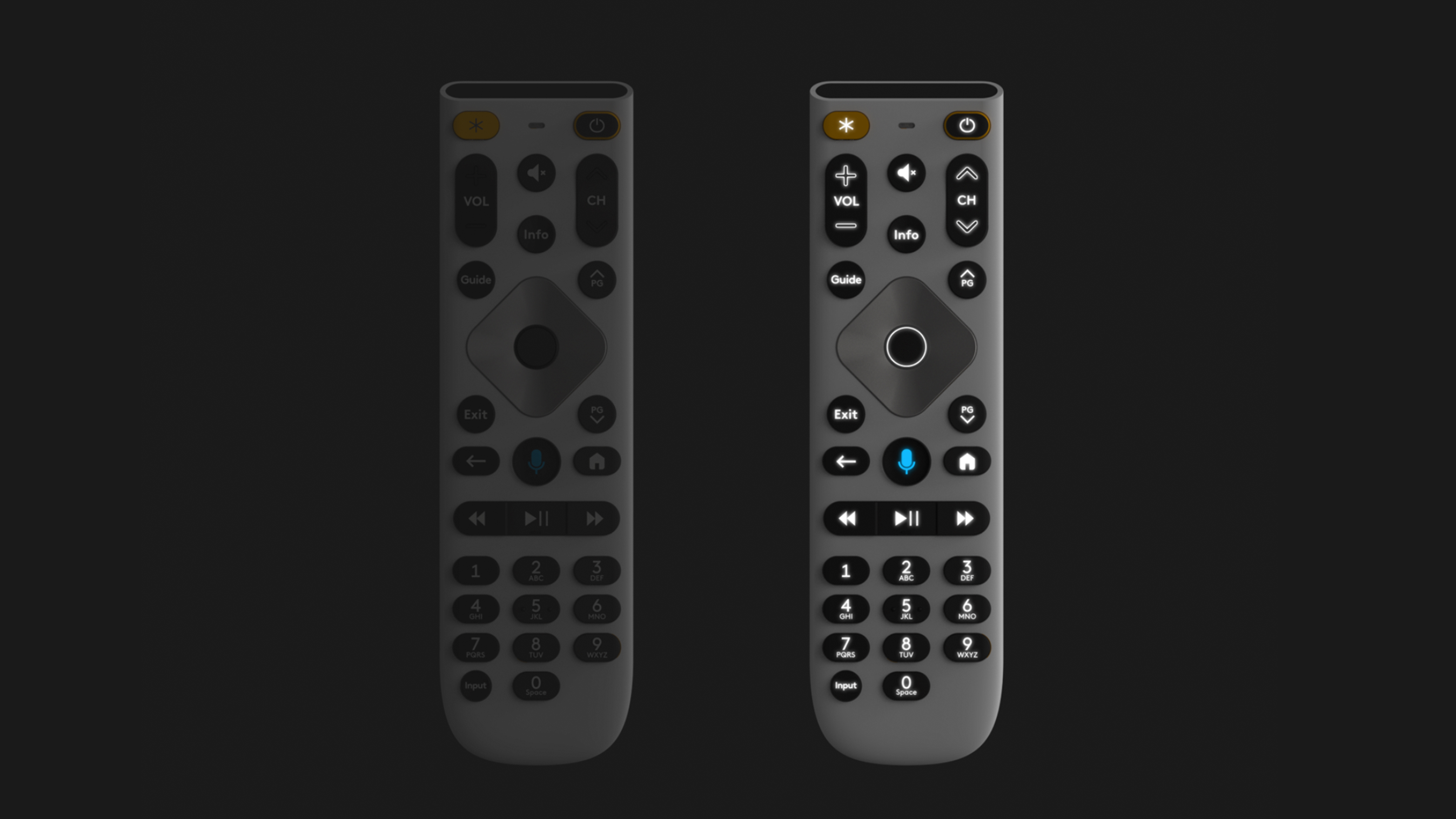 The Xfinity Large Button Voice Remote