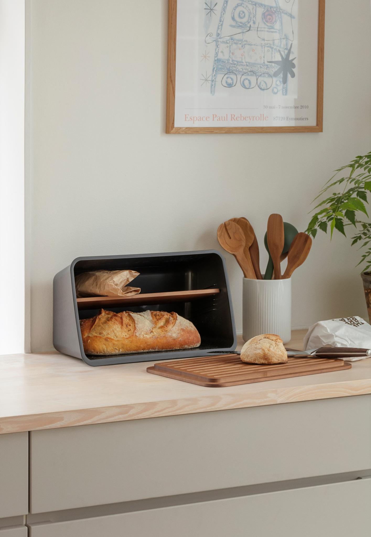 Nordic kitchen Bread box Black