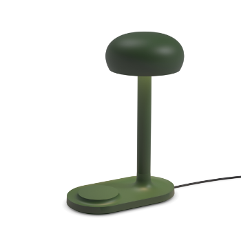 EMENDO LAMP WITH QI WIRELESS CHARGER - EMERALD
