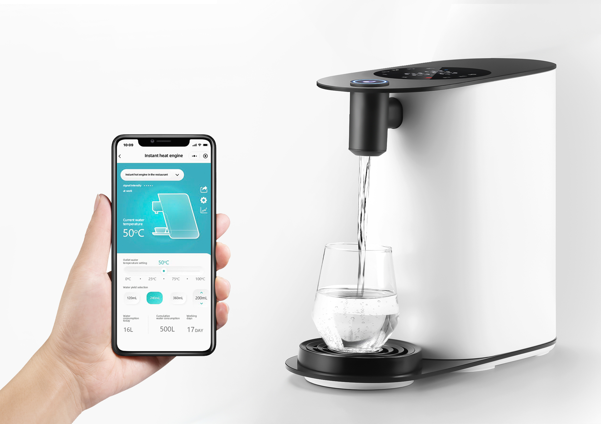 Cloud Diamond series counter top heating dispenser