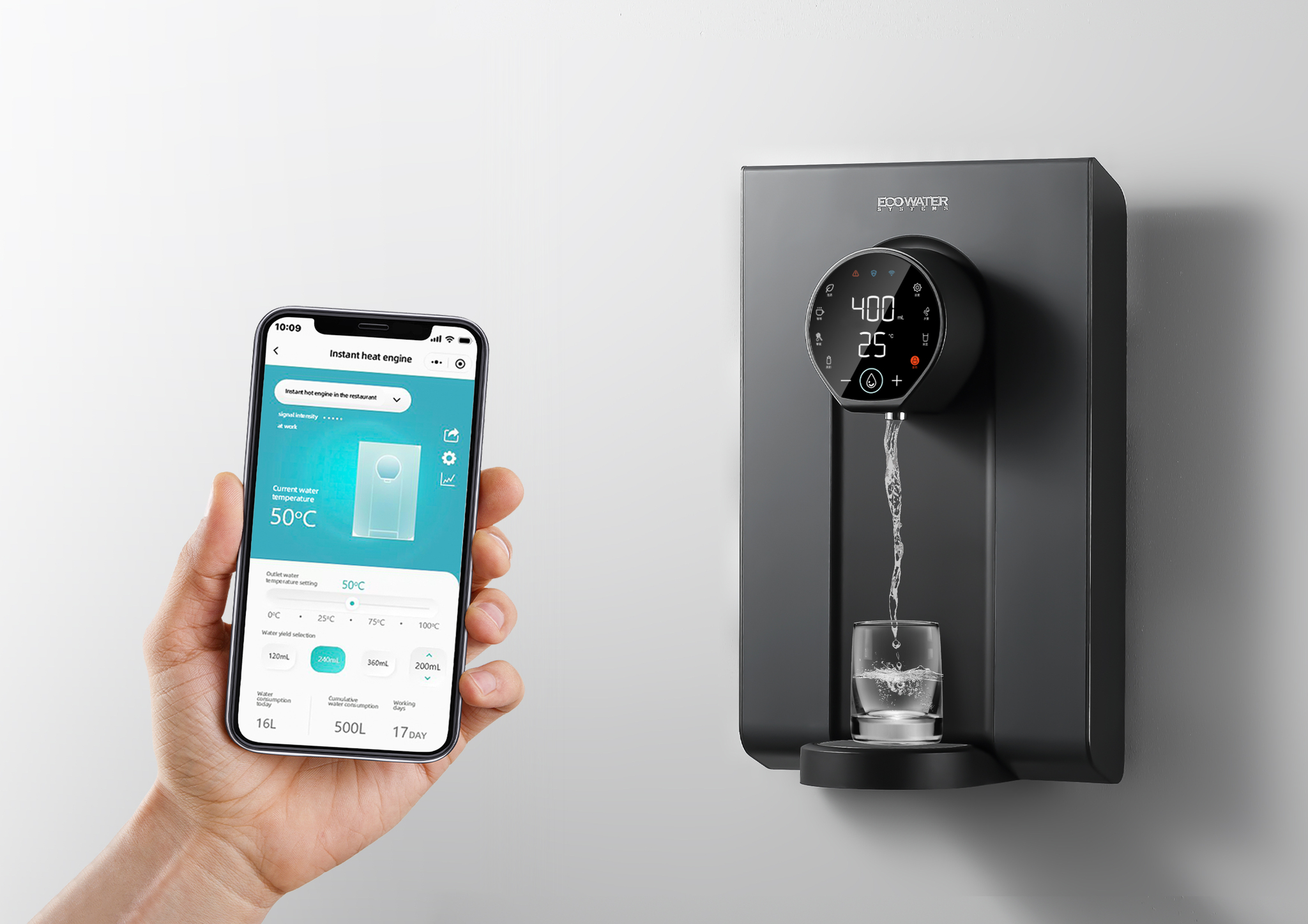 Cloud Diamond series wall mounted heating dispense