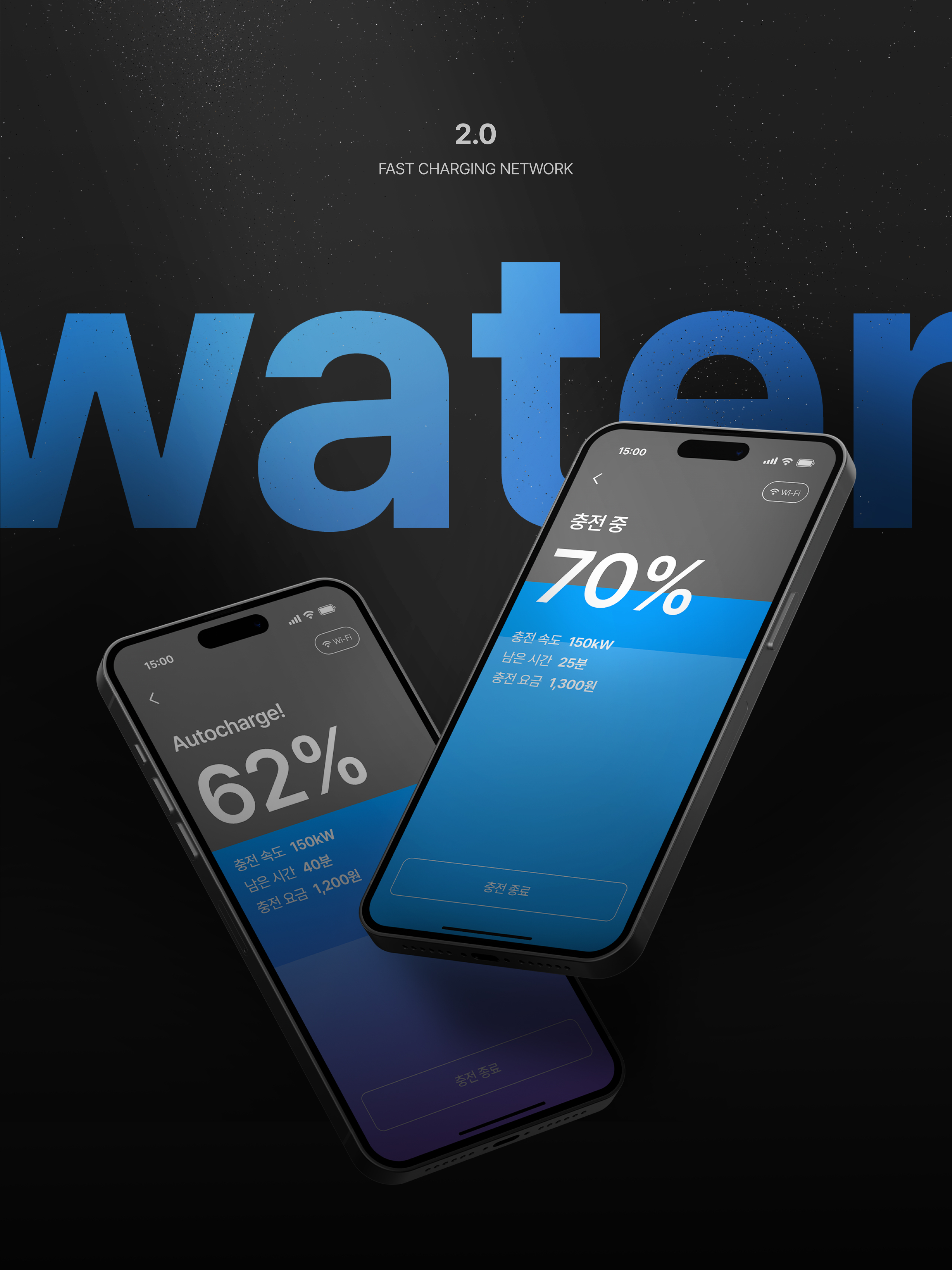 WATER 2.0:  App & Charger Display