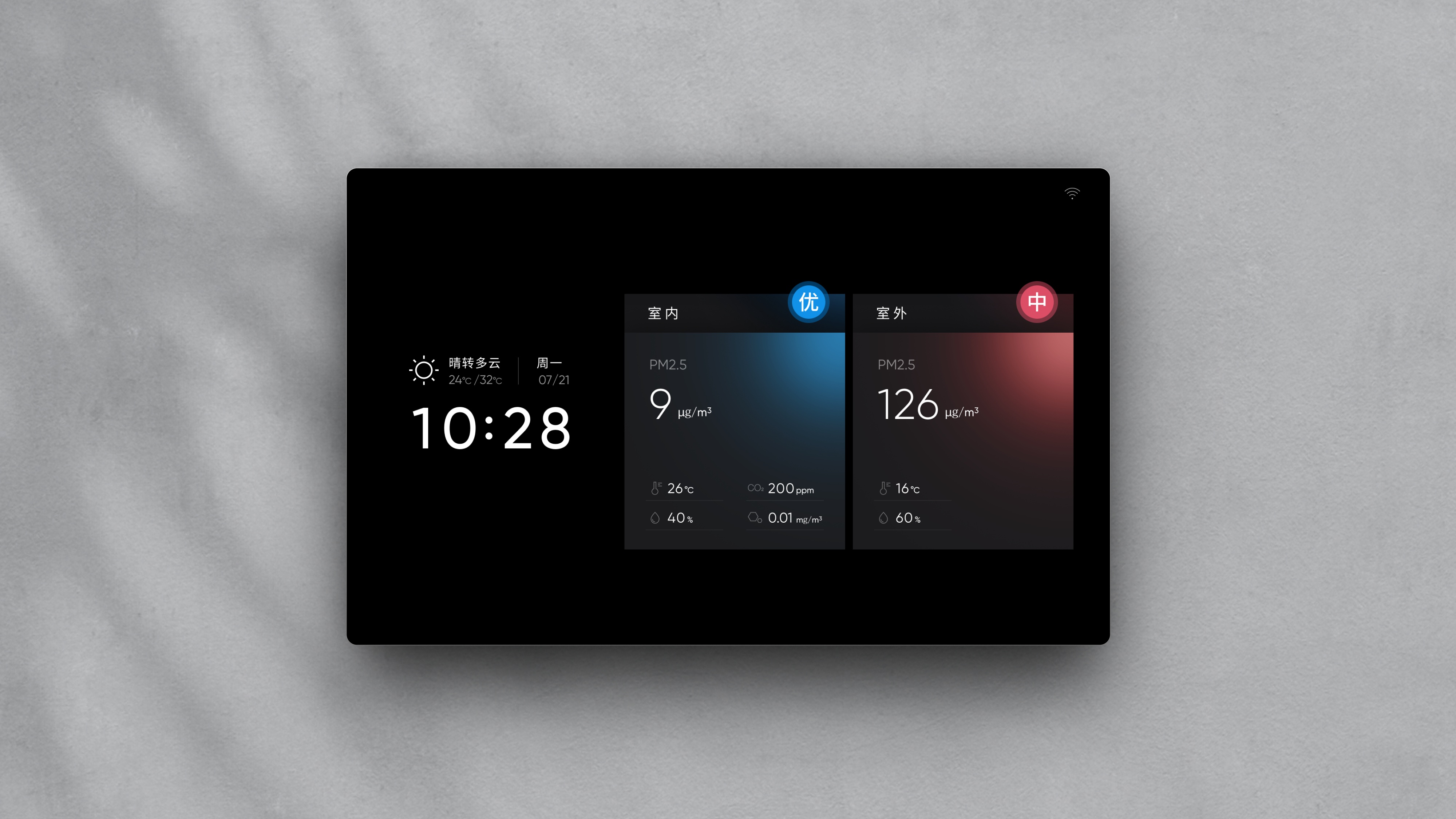 Six-Dimension Climate Station UI