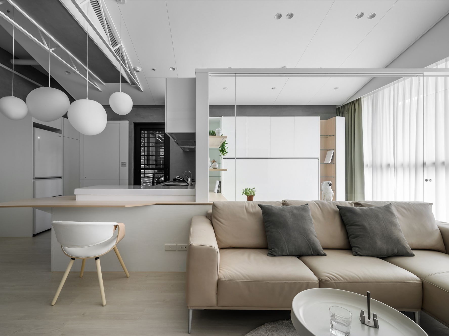 The co-living residence of parrot–human