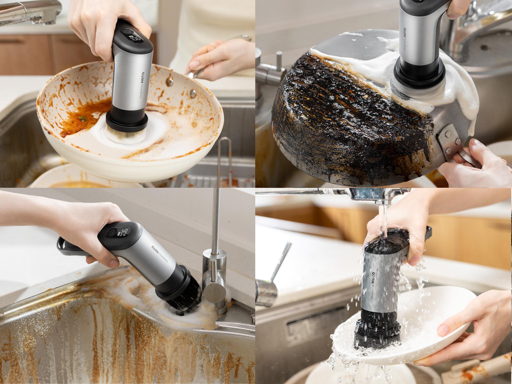 HOTO Grip Cordless Spin Scrubber