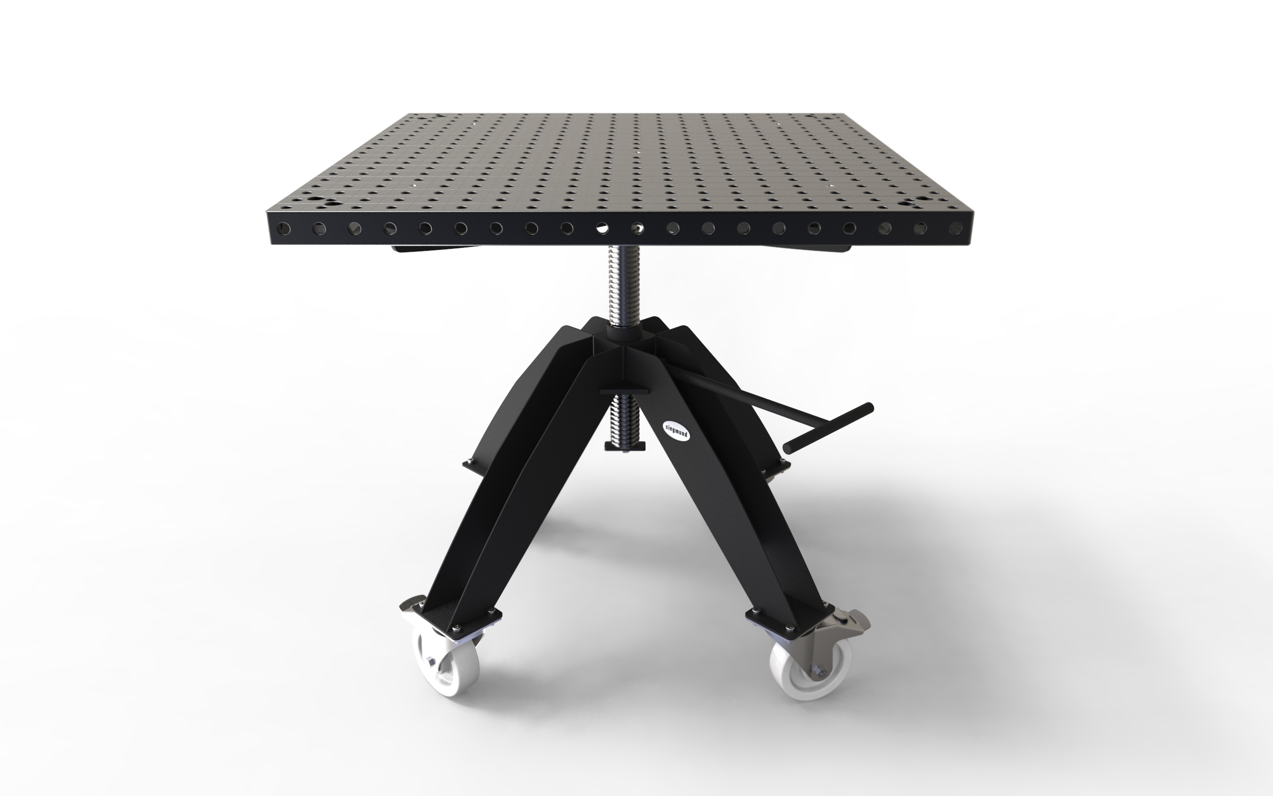 Siegmund Height Adjustable Rotating Table Mobile