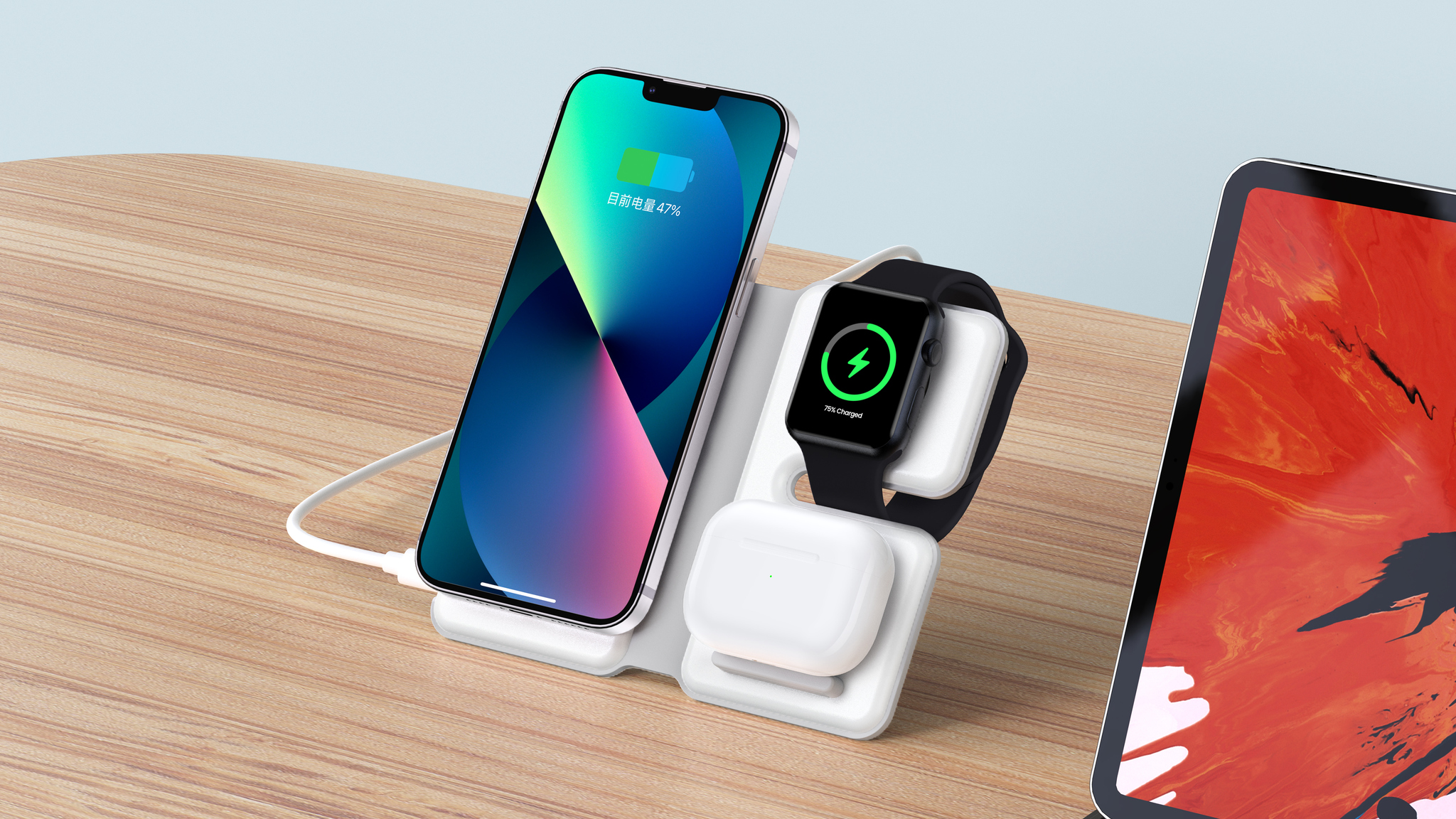 3-in 1 Foldable Wireless Charger