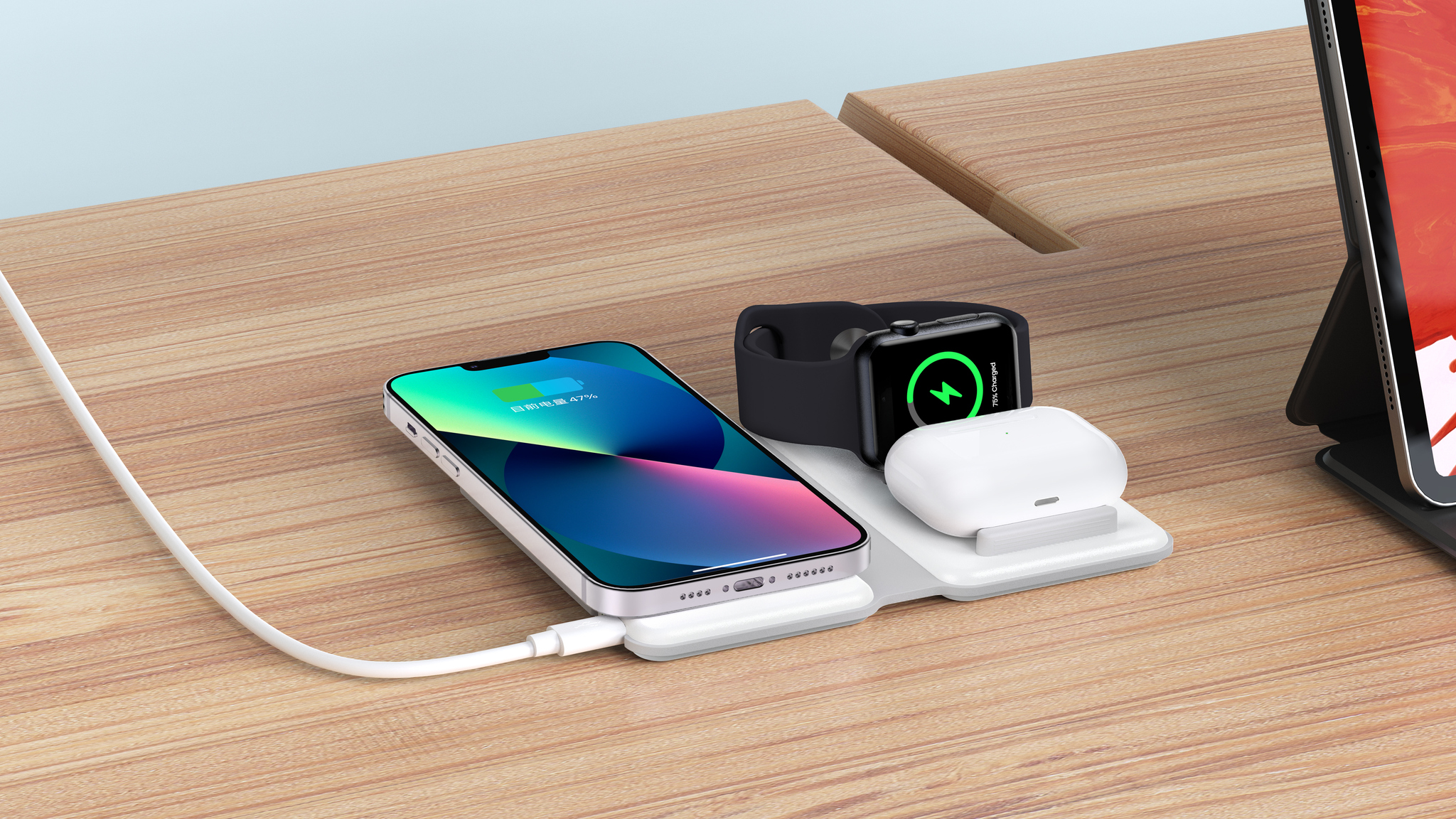 3-in 1 Foldable Wireless Charger