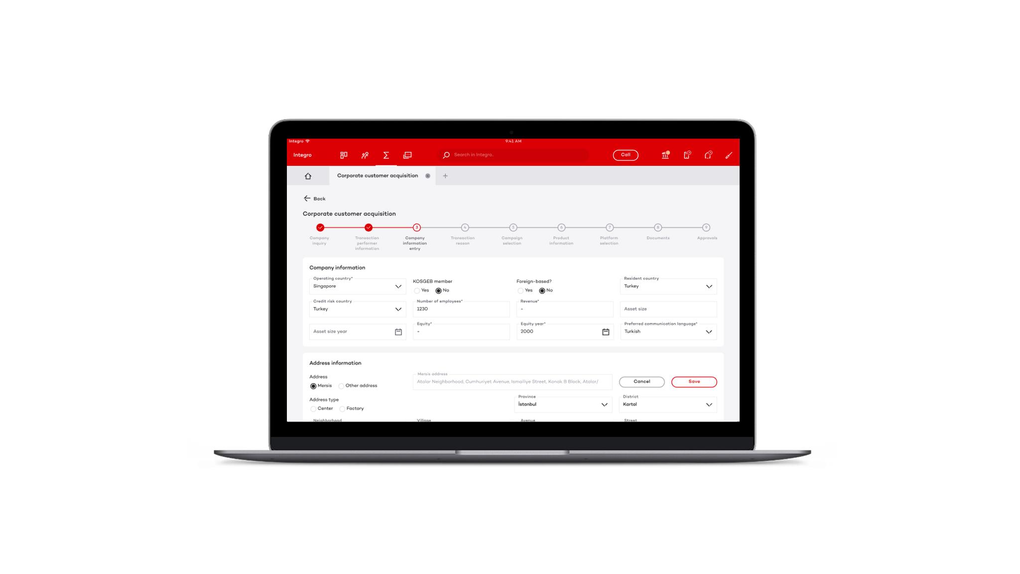 Phygital SME Customer onboarding, cross sales