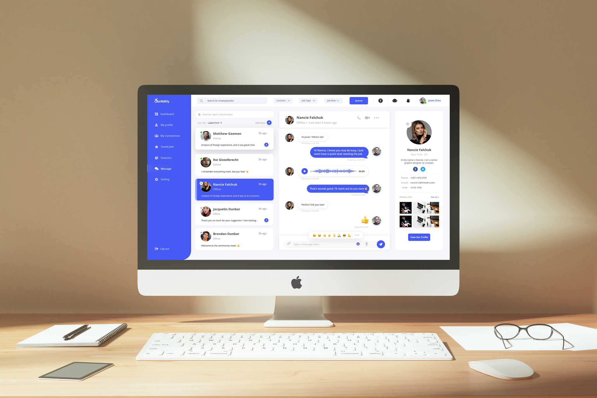 OurAbility Connect Dashboard