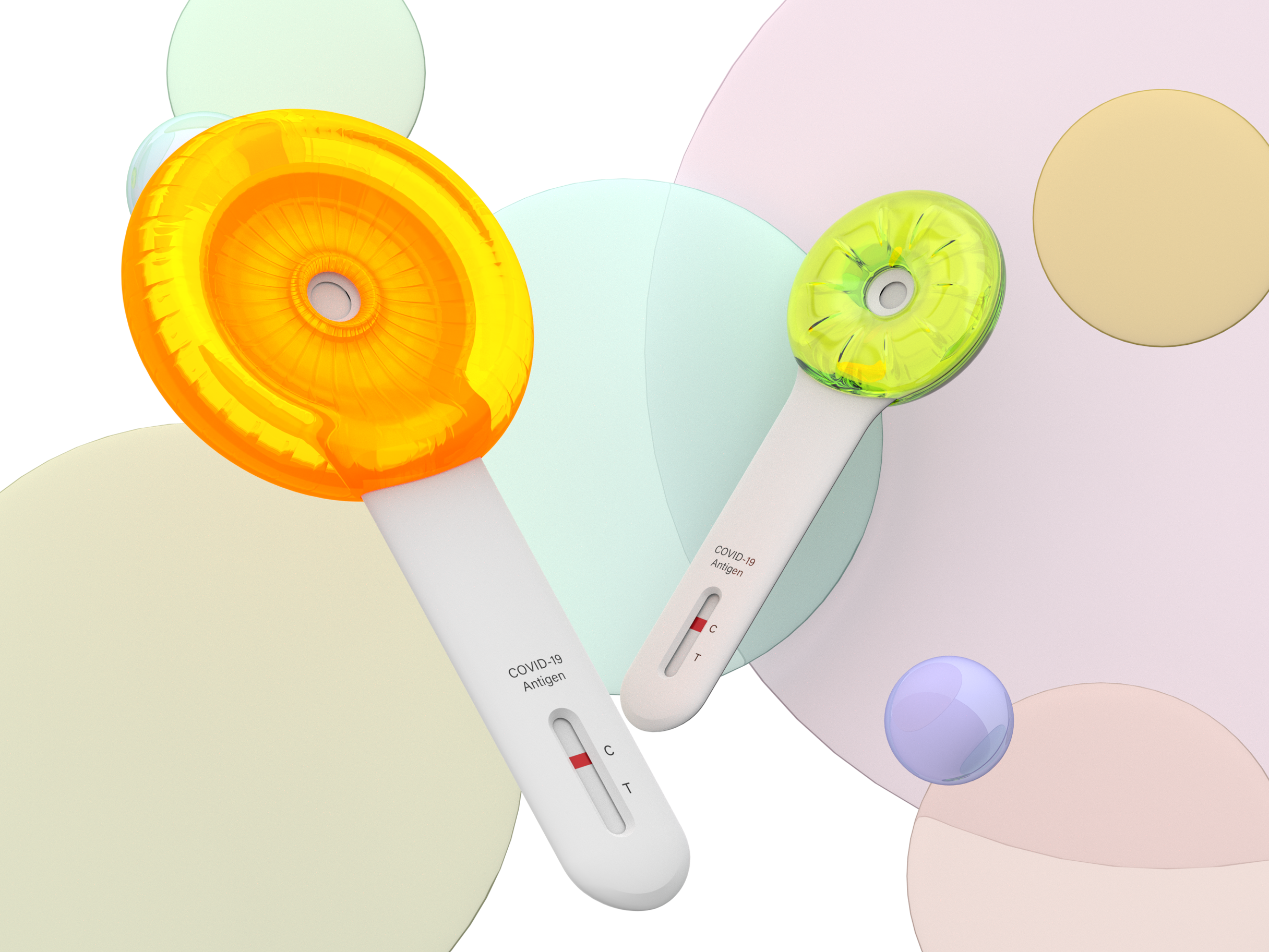 Children lollipop for  Covid-19 saliva testing