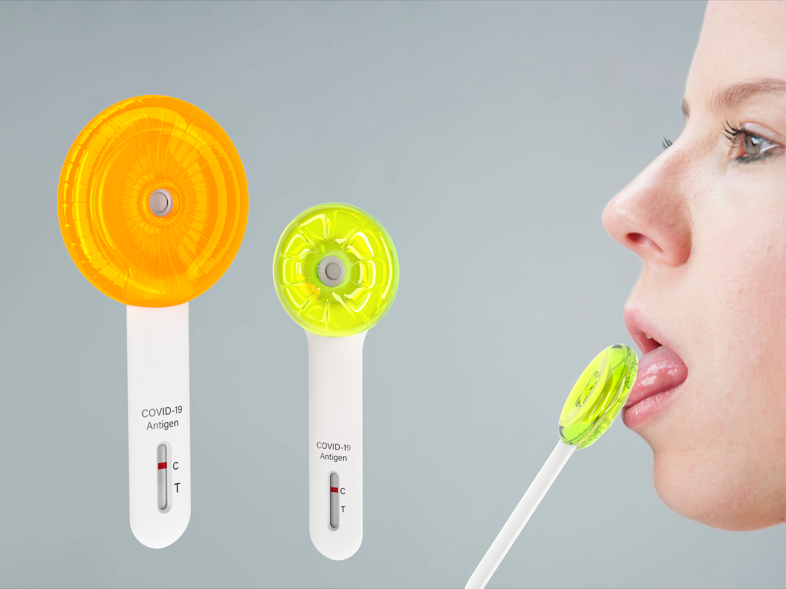 Children lollipop for  Covid-19 saliva testing