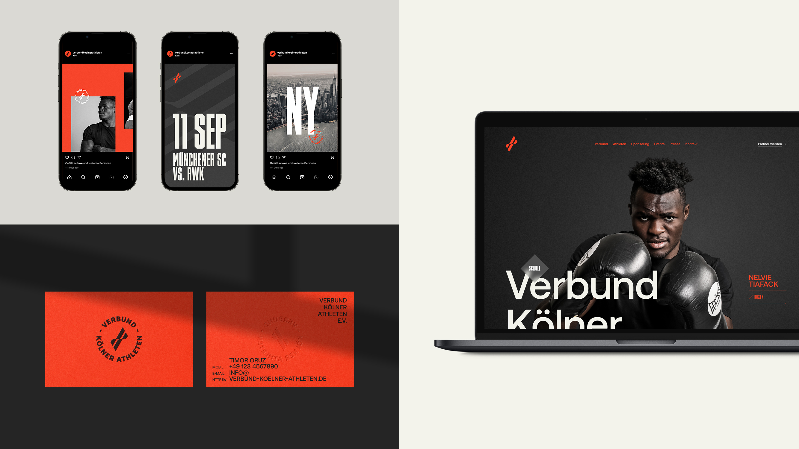 Brand identity for the Verbund Kölner Athleten