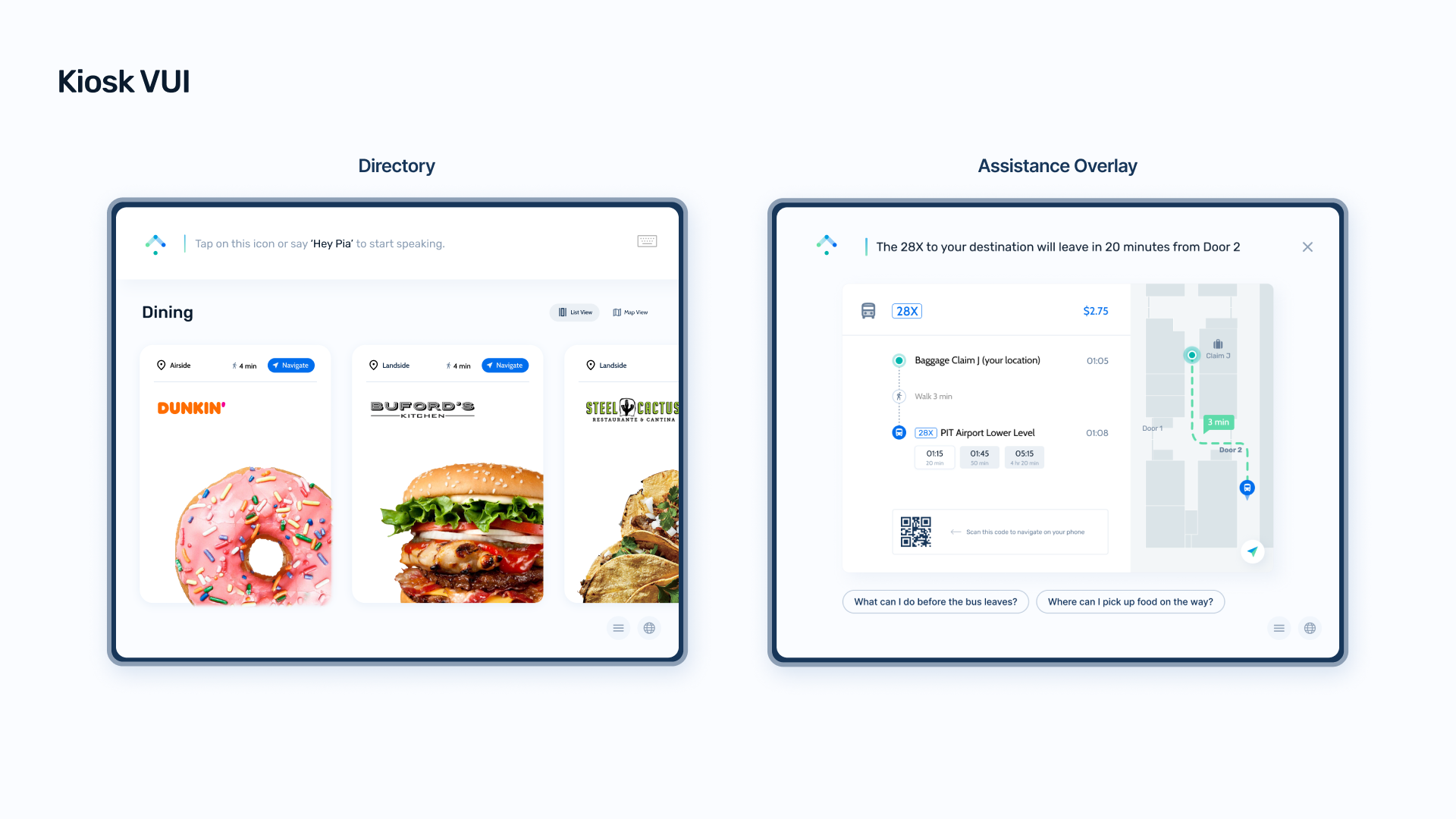 PIA - An All-in-one Voice Assistant For Airports