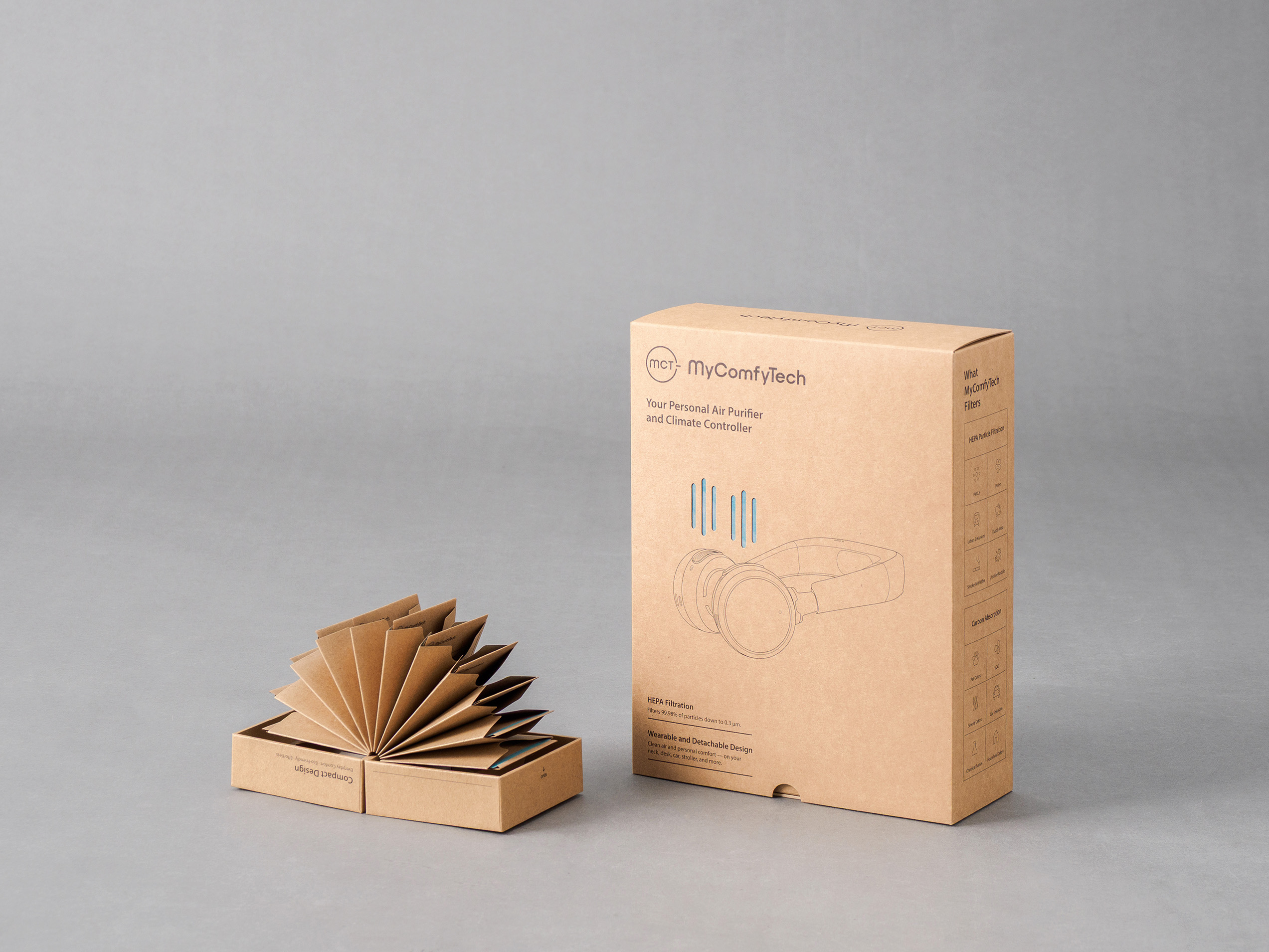 MyComfyTech Headset Air Purifier Packaging