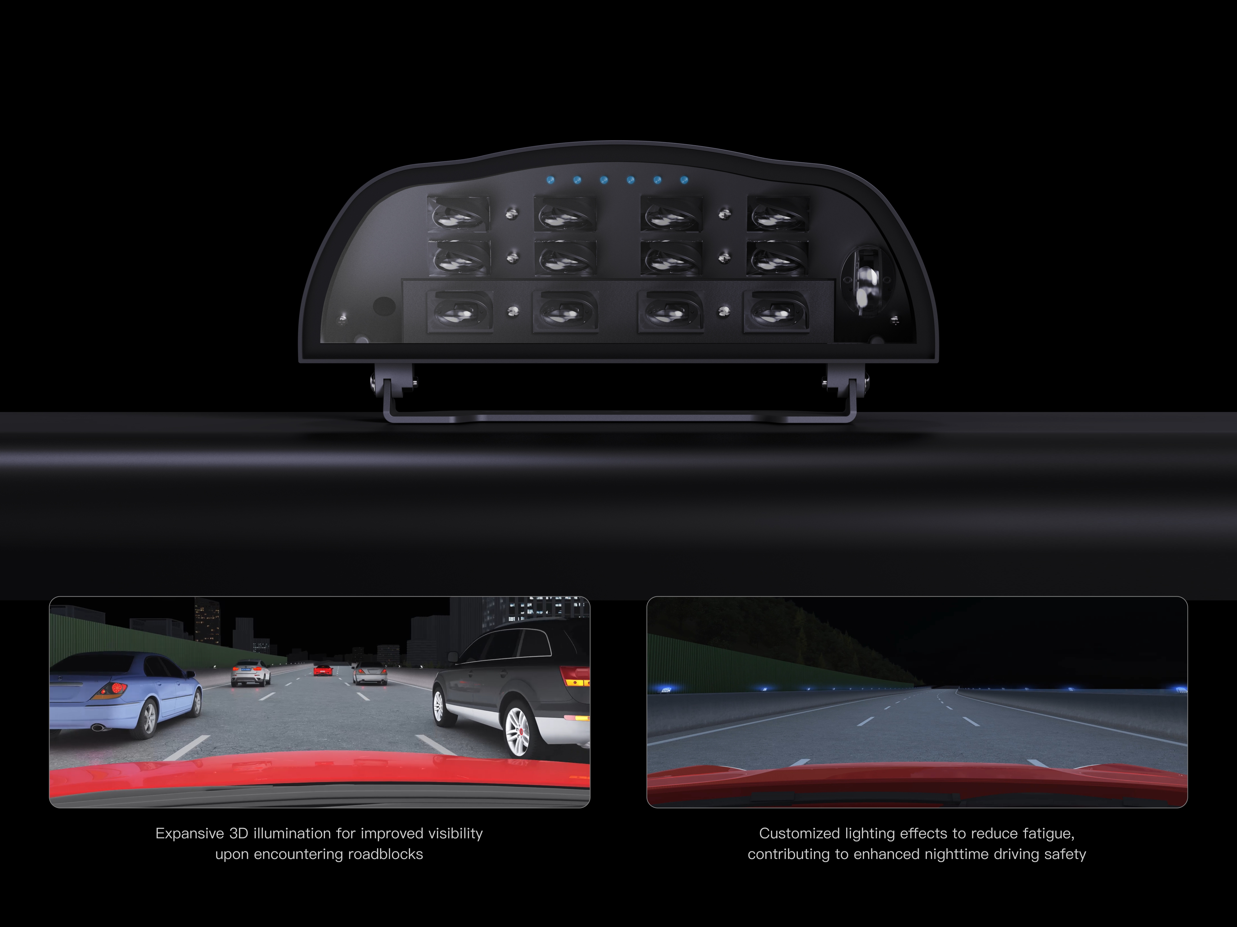 Low altitude street light road safety system