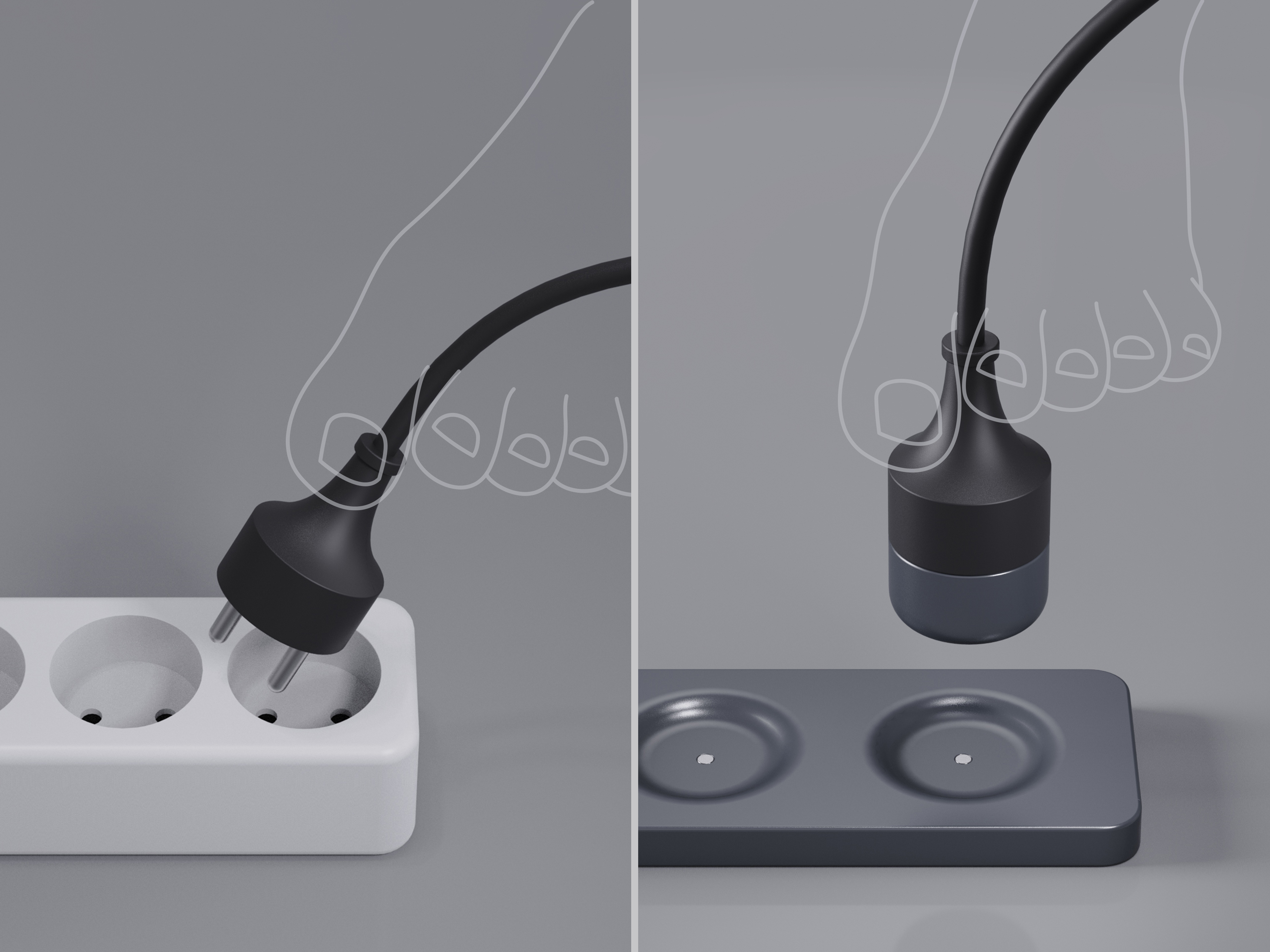 Power Strip for Feet