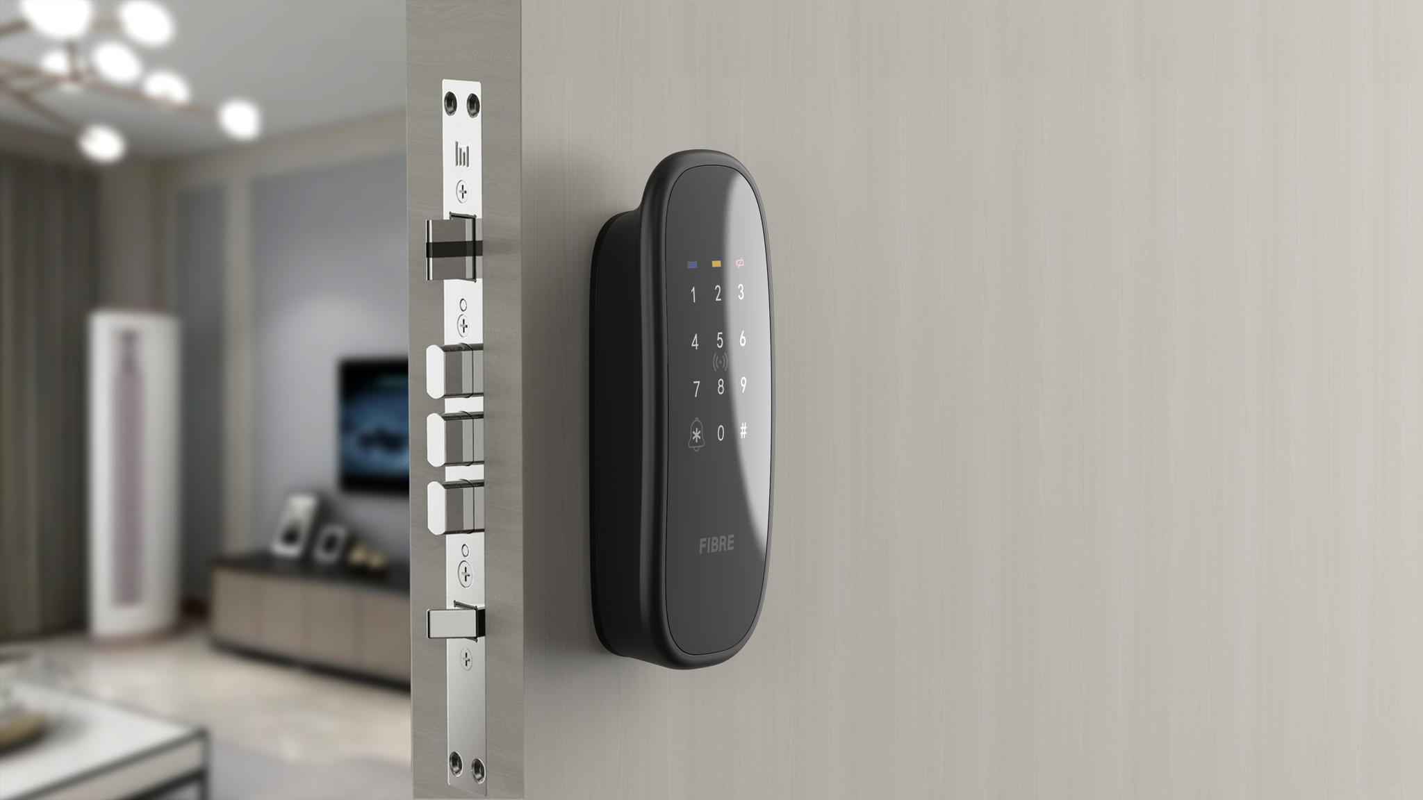 FIBRE MINI Eco-keyless smart push-pull lock