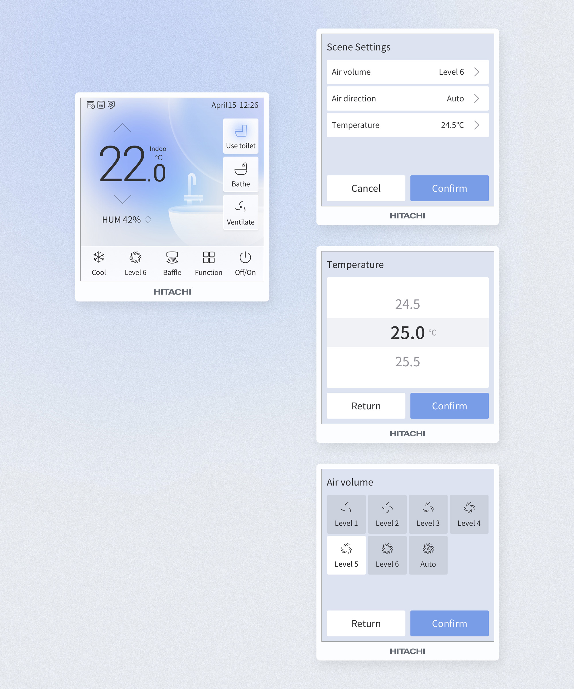 Hitachi Central AC Kitchen&Bathroom Controller