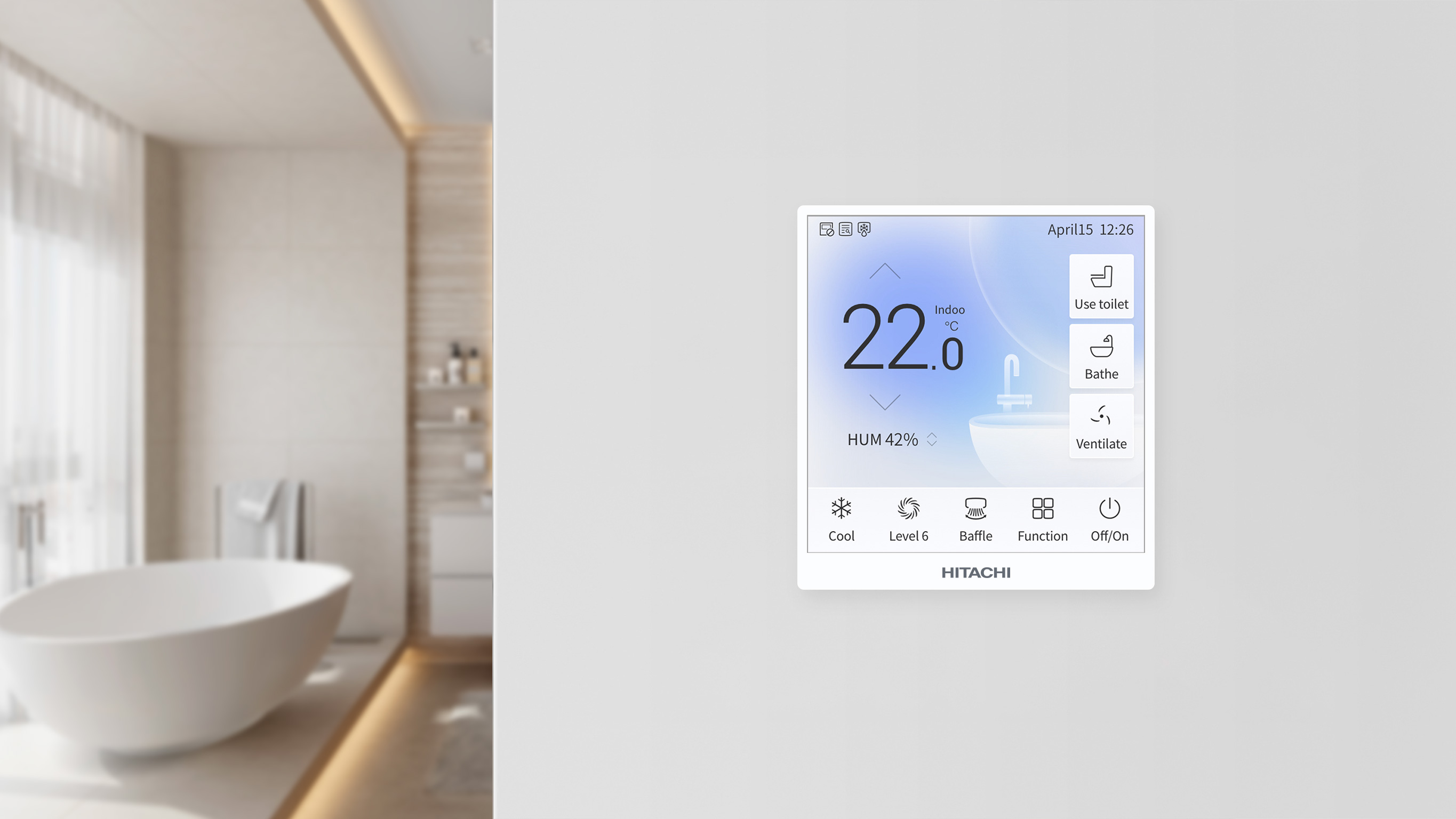 Hitachi Central AC Kitchen&Bathroom Controller