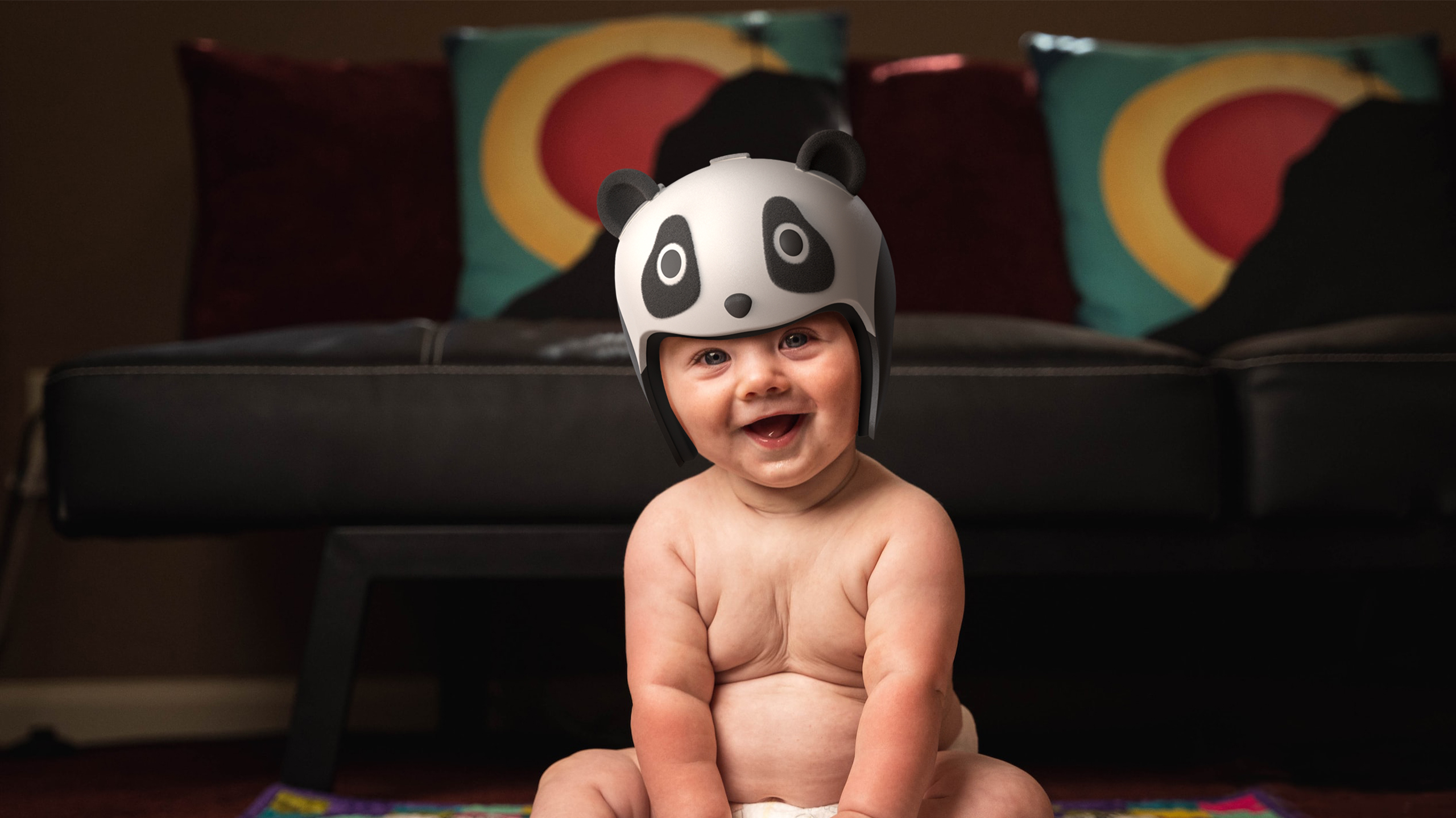 Infant Head Correction Panda Helmet