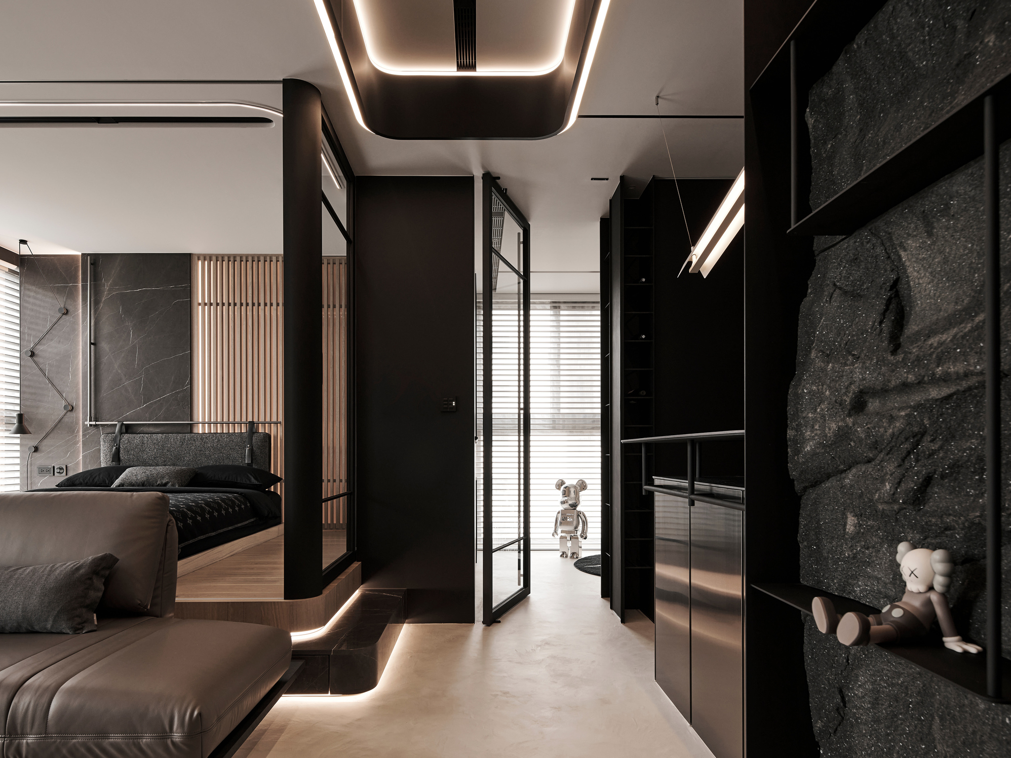 Variable and tranquil house