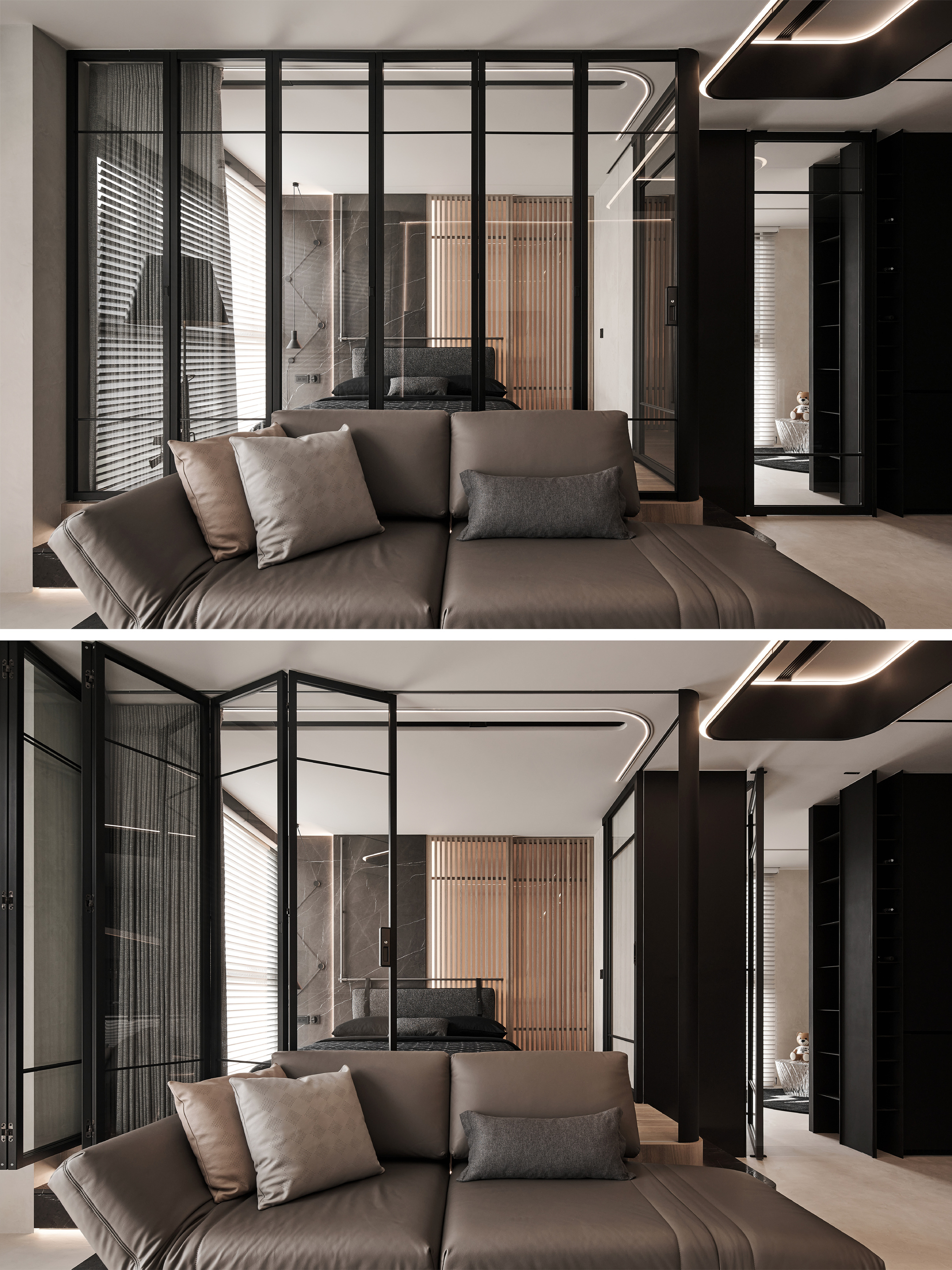 Variable and tranquil house