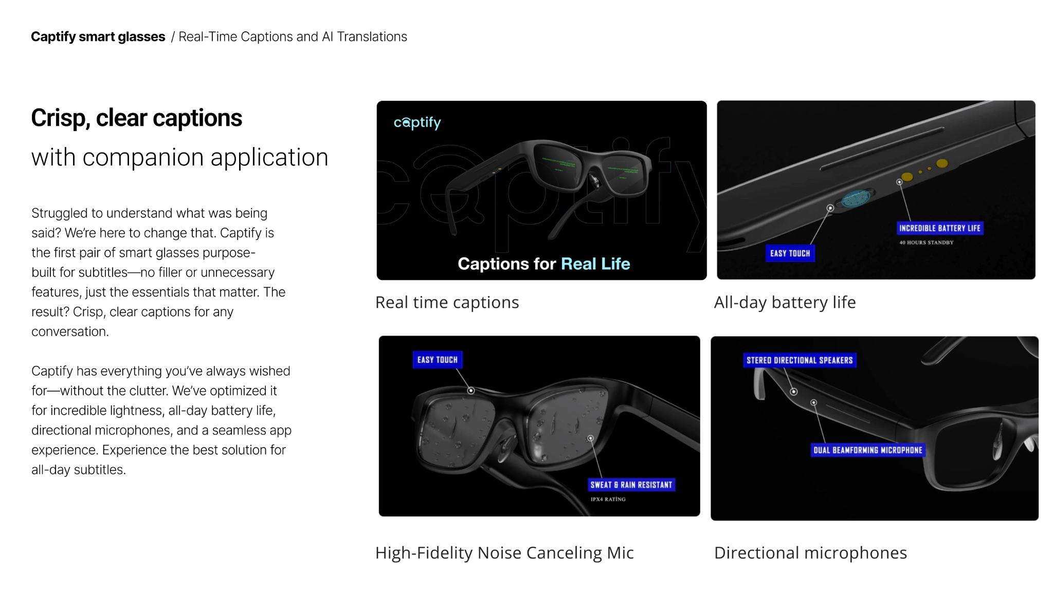Smart Glasses: Real-Time AI communication for deaf