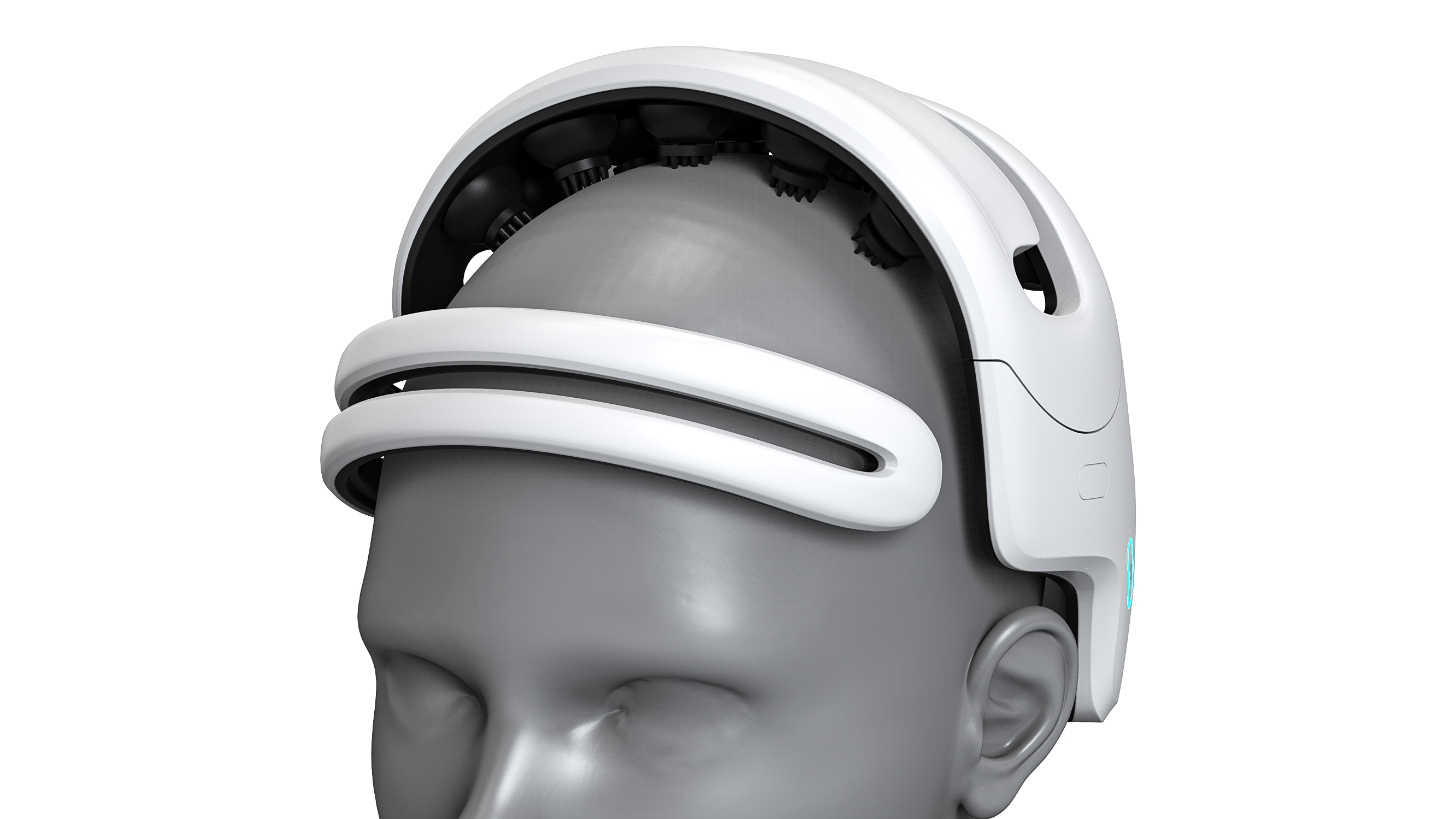 Portable head-mounted wireless EEG acquisition dev
