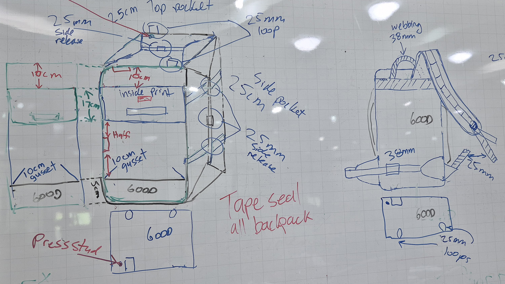 Vertical Backpack Bed