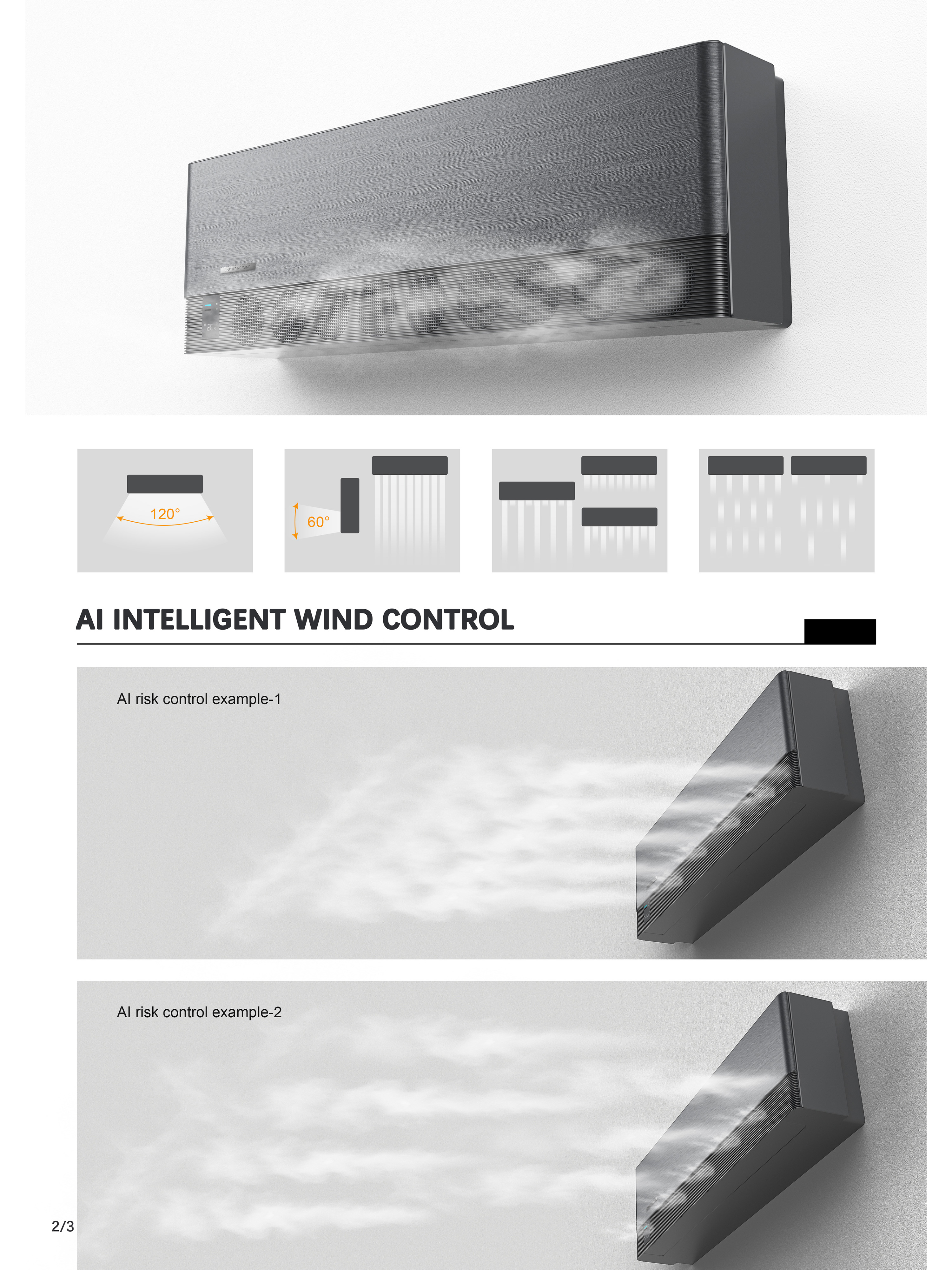 AI Wind-Sensing Air Conditioner