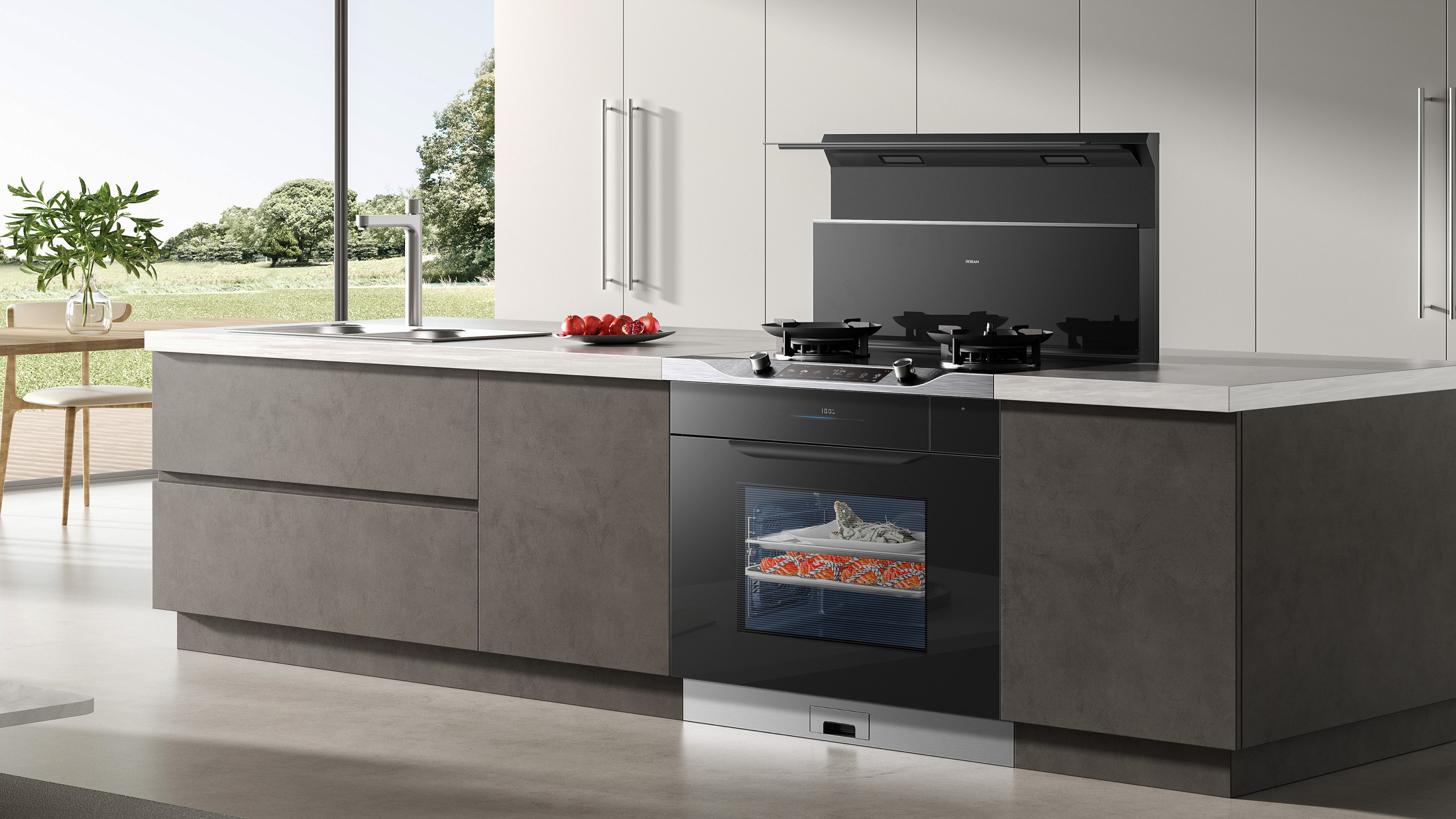 Robam ultra - thin integrated stove JJ9AC33