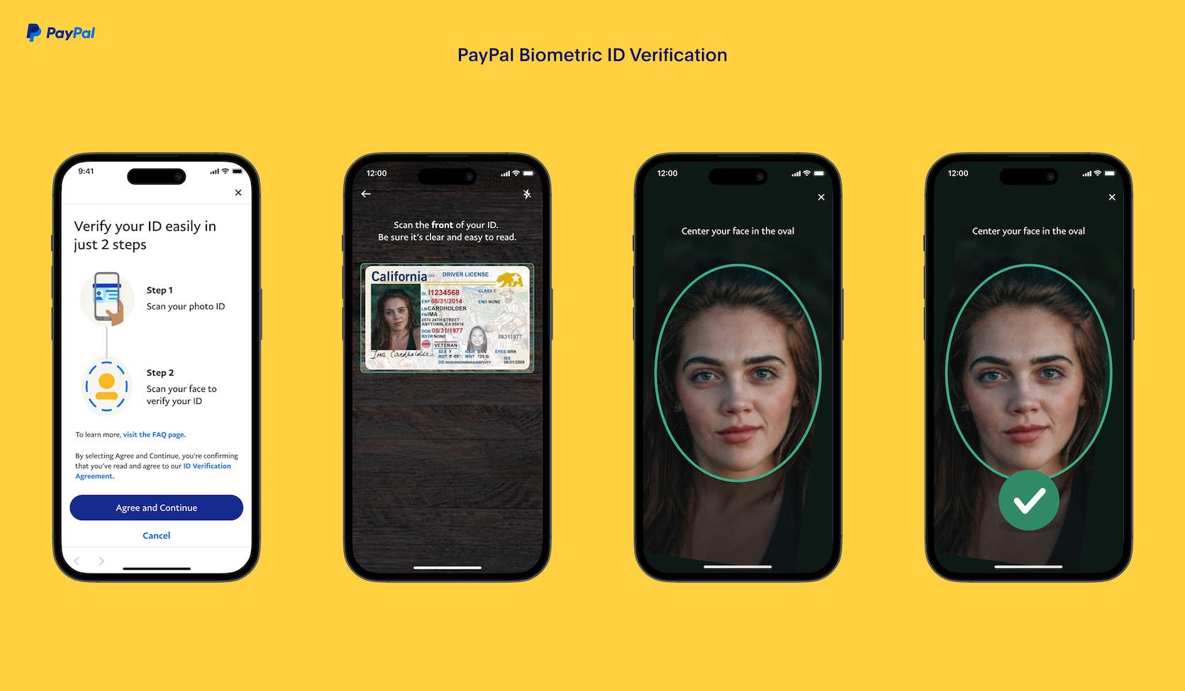 PayPal Biometric ID Verification