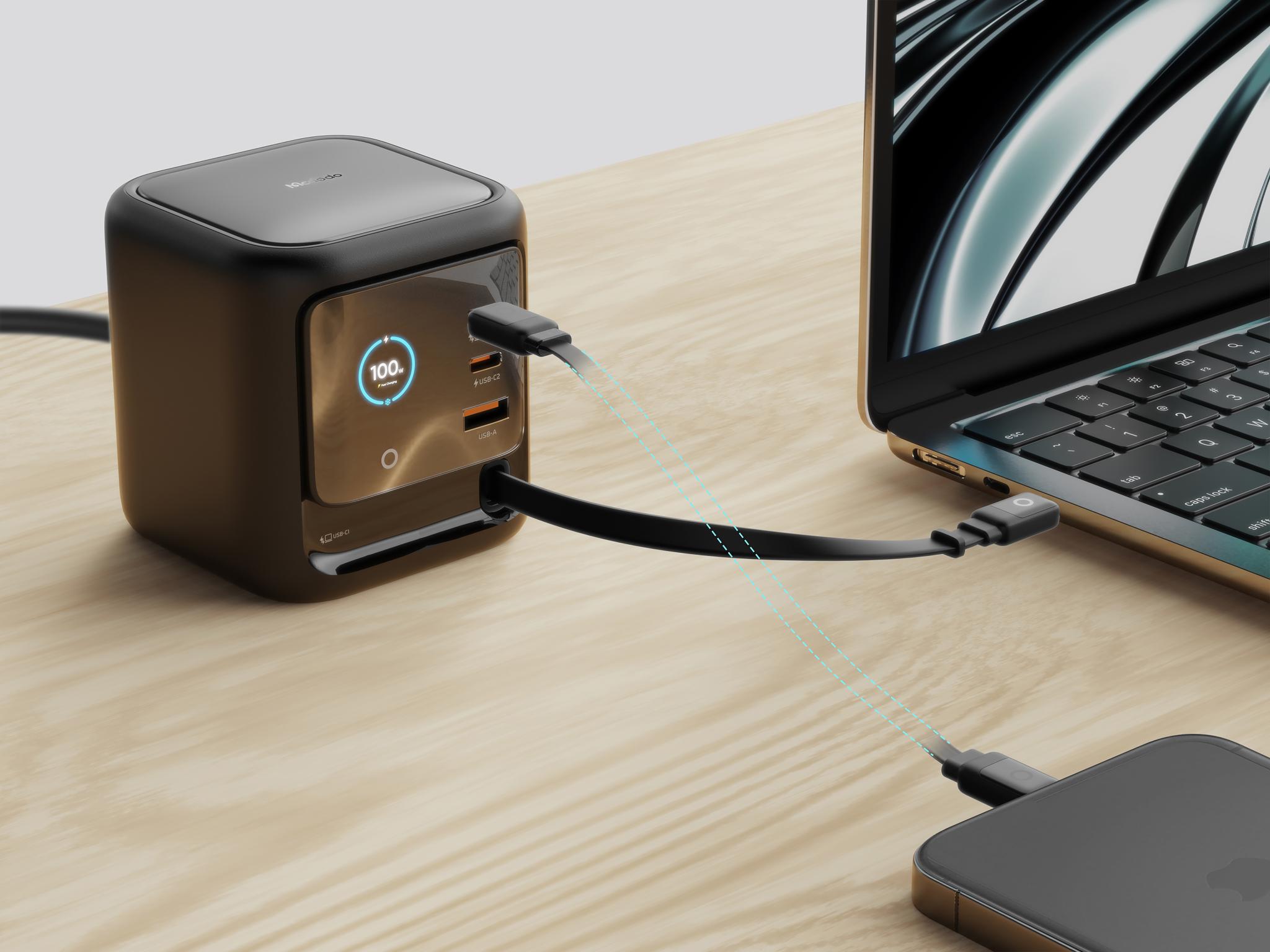 FreeGo Pro 100W GaN Desktop Charger Station