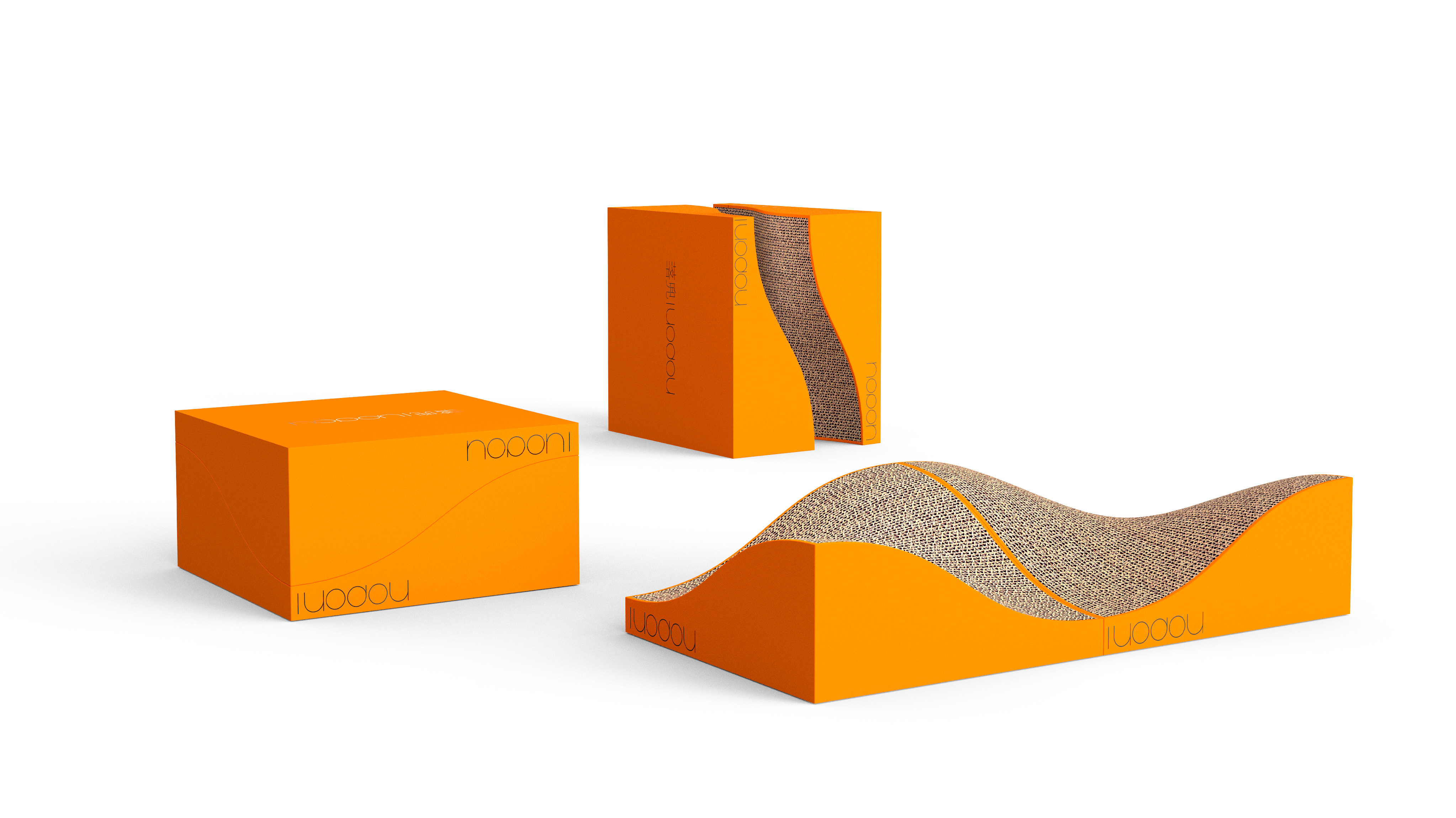 Wave Modularized Eco Cat Scratch Board