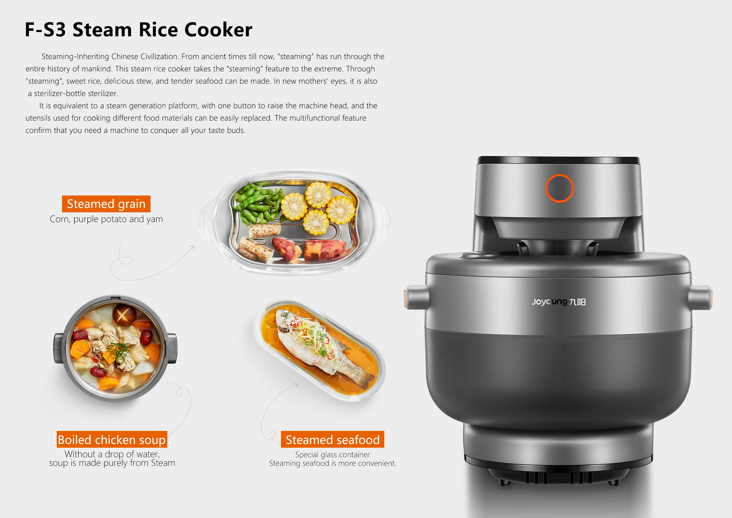 Fs Rice Cooker iF Design - F-S3 Steam Rice Cooker