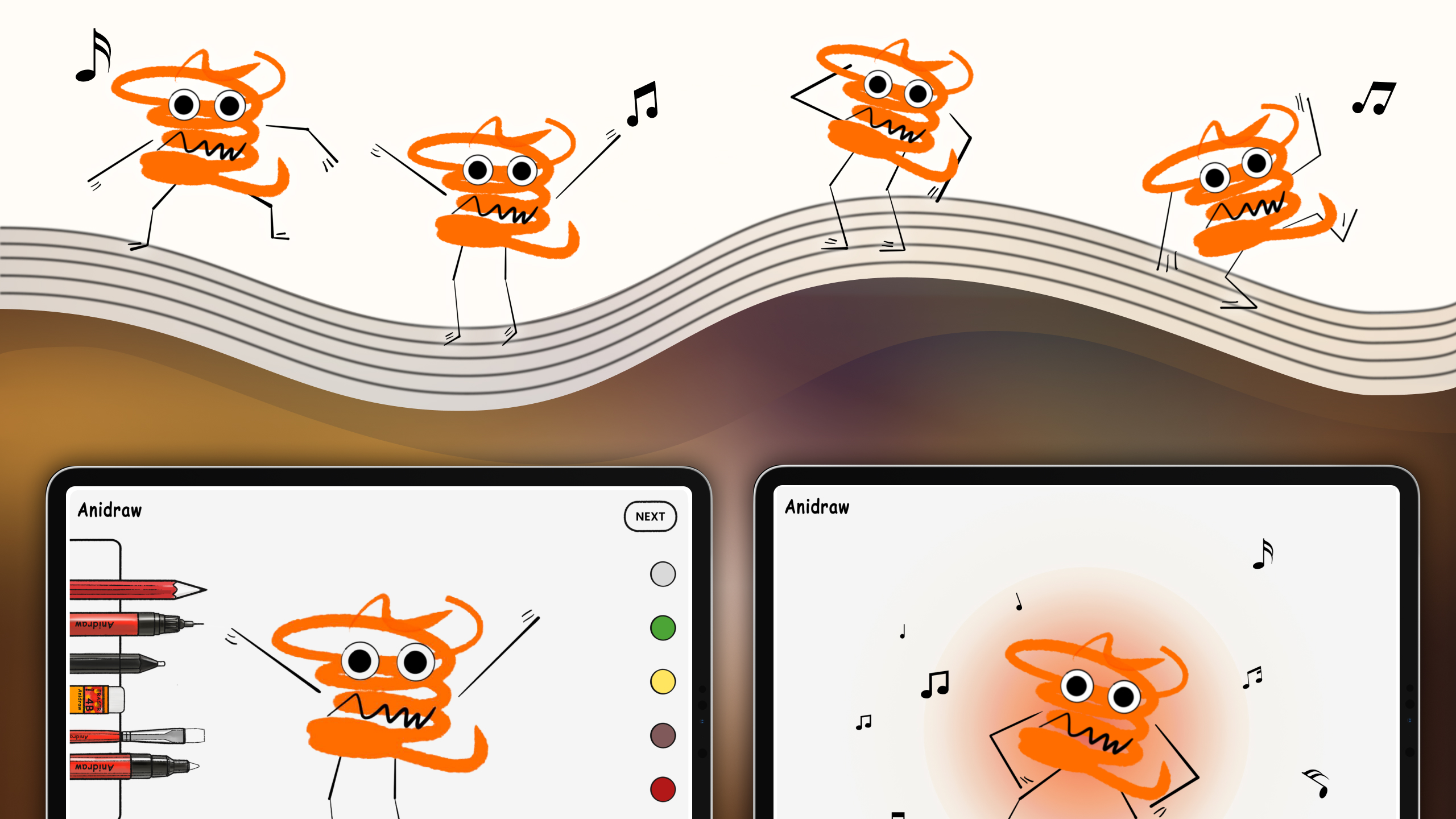 AniDraw: when music and dance meet harmoniously