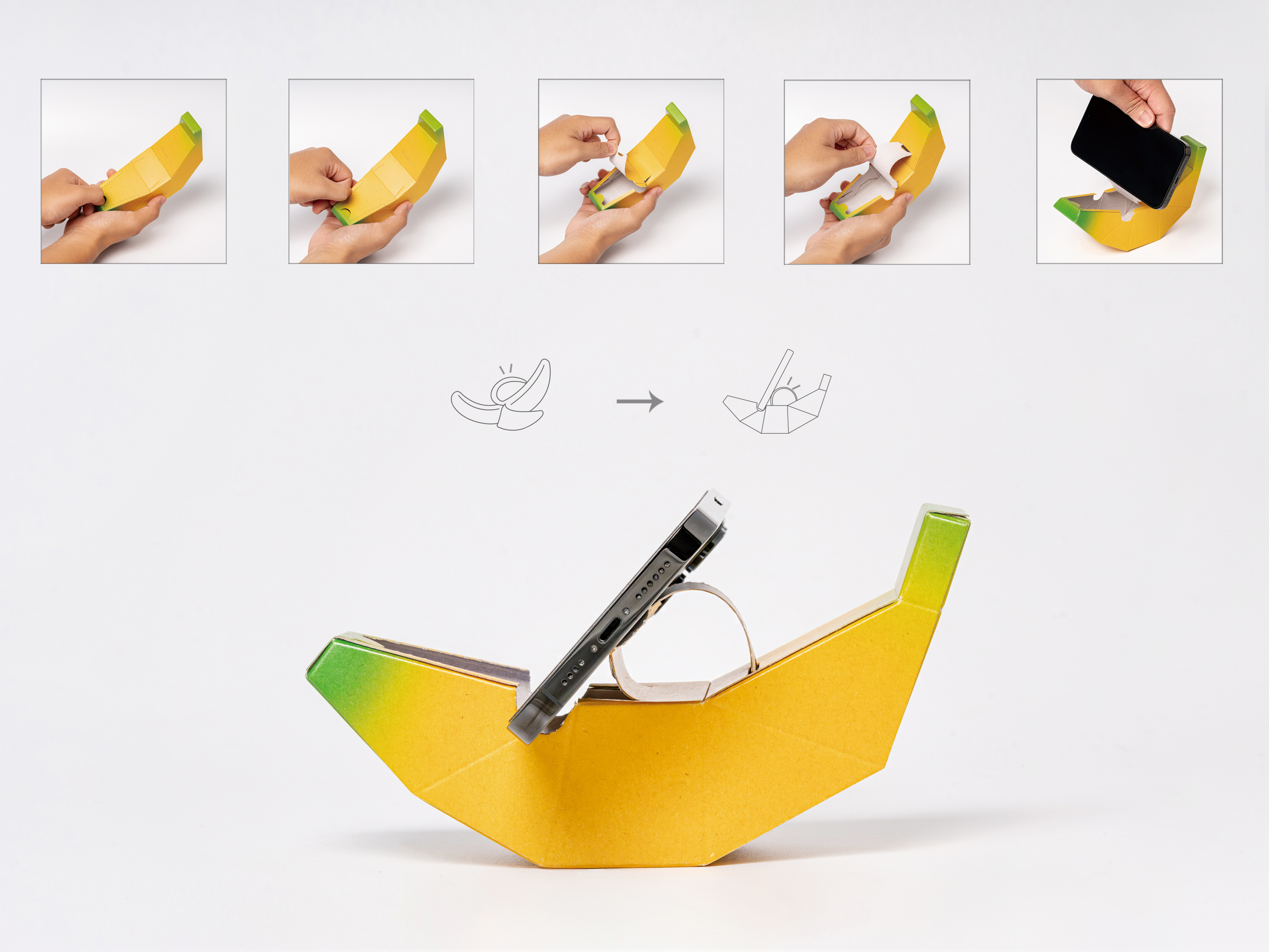 Banana fiber paper packing design