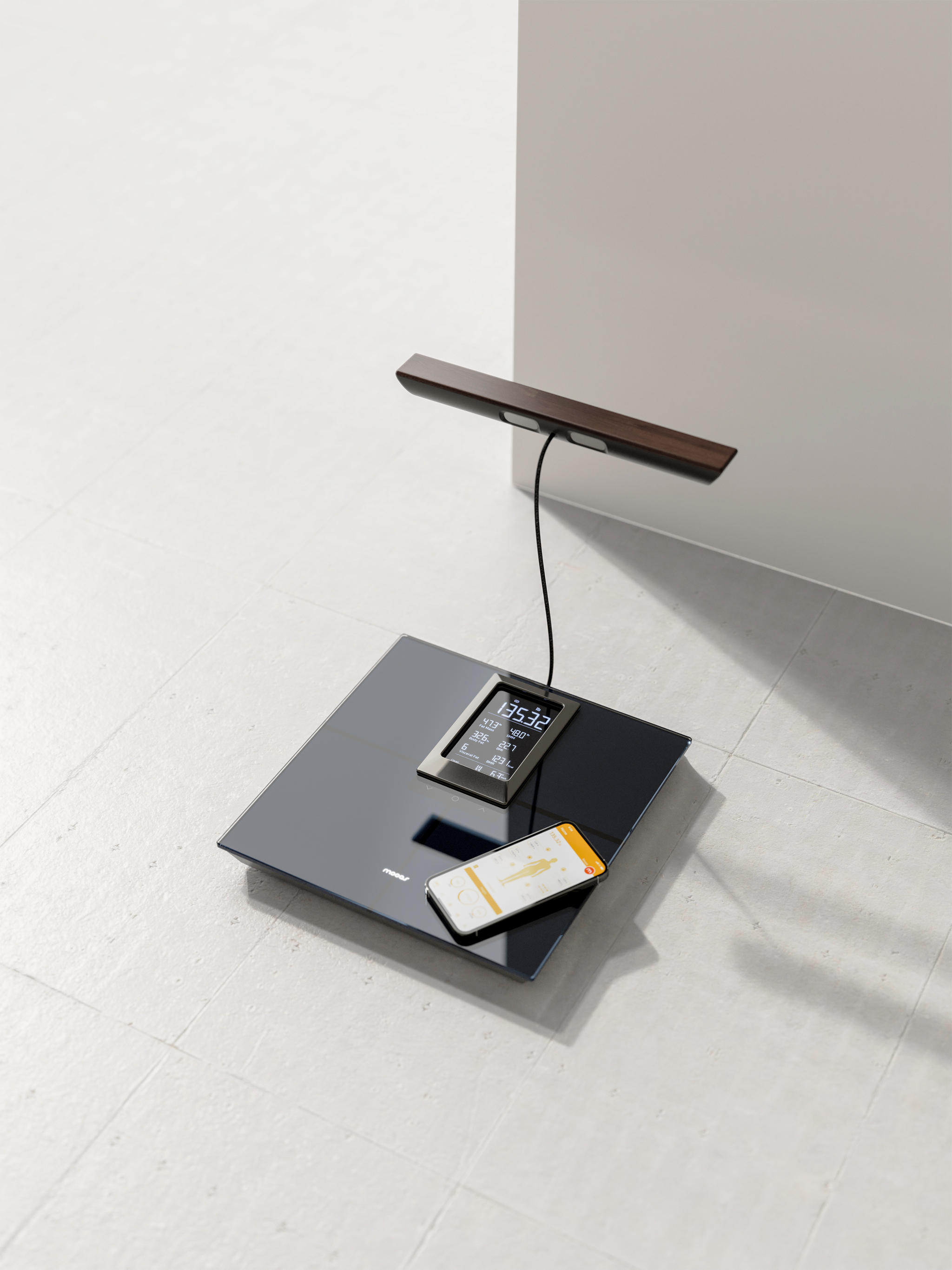 Mooas Smart Handbar LCD Body Composition Scale