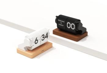 Mooas Mini Auto-flip Desk Clock