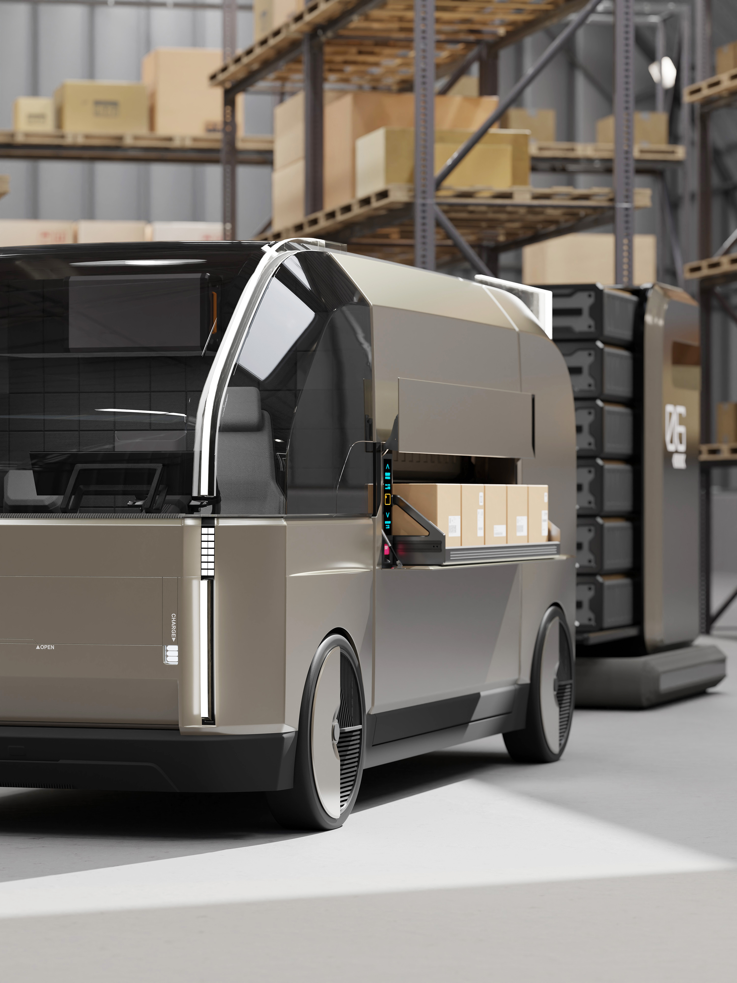 Last-mile Delivery Vehicle - Auto sorting system