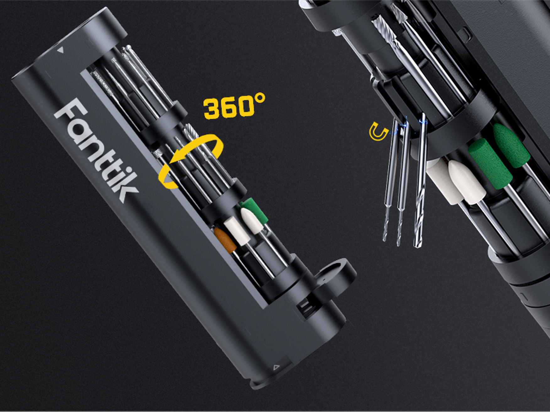 Fanttik Mini Cordless Rotary Tool Kit