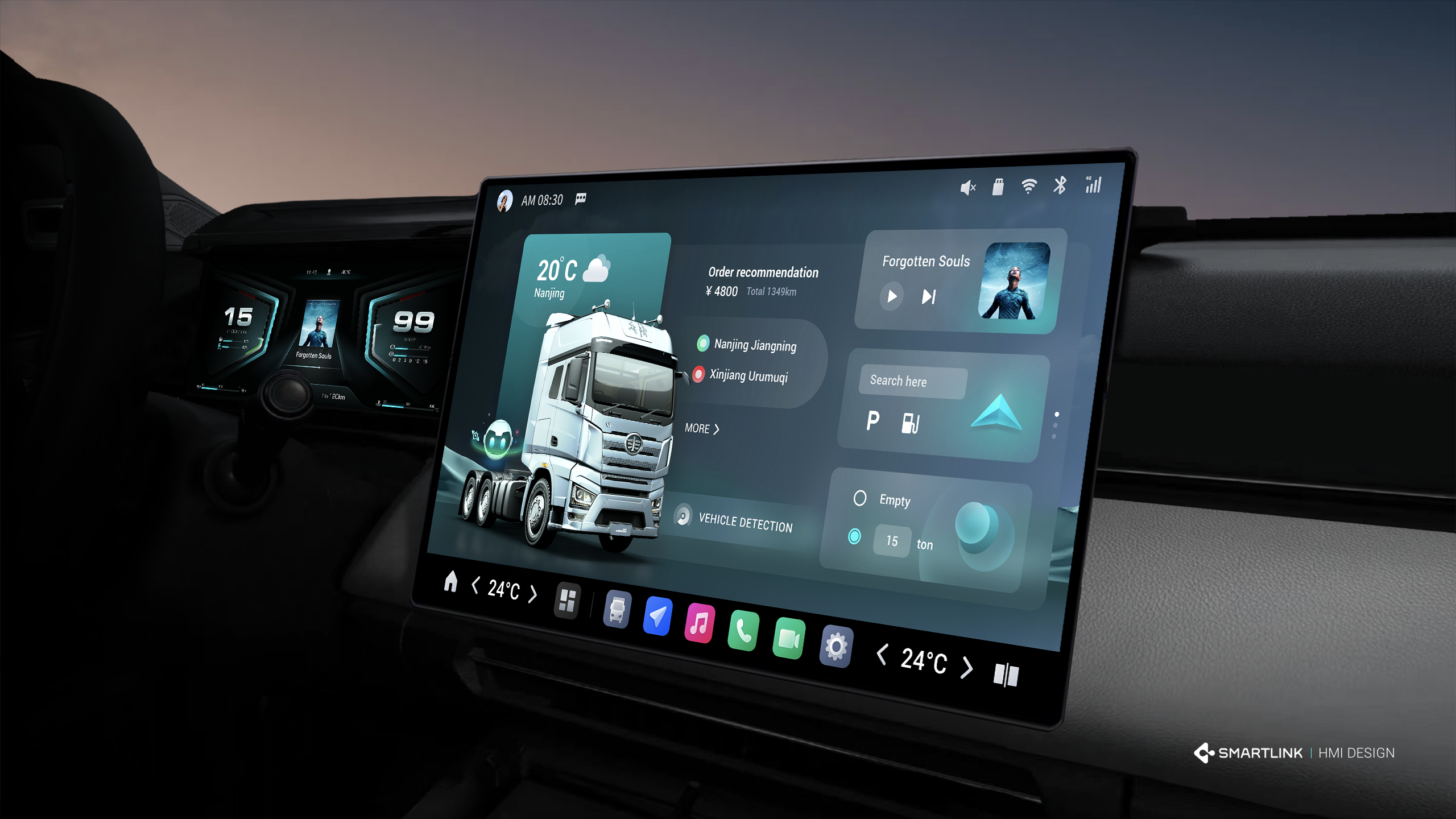 TKUI - Smart Truck Infotainment System