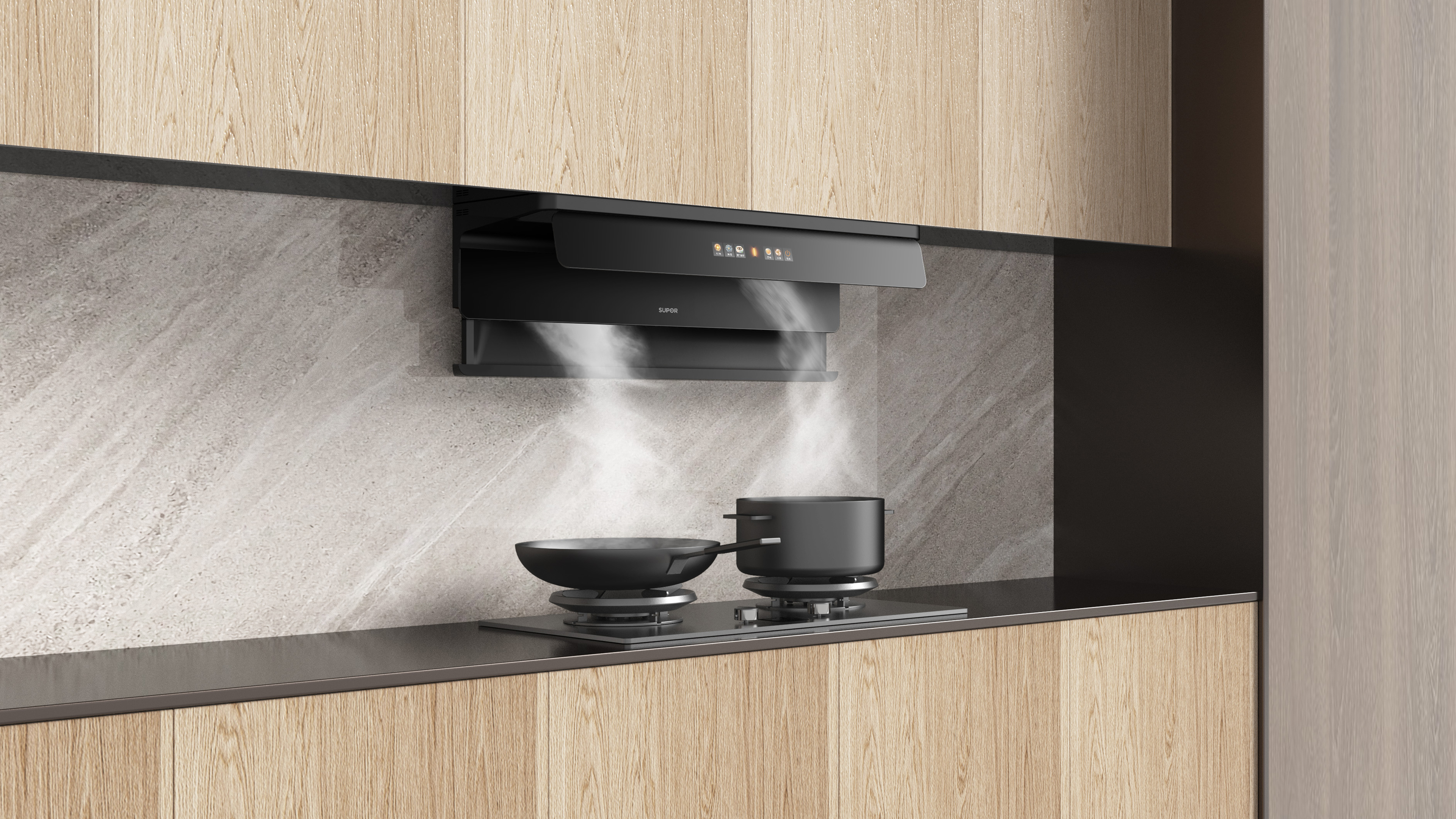 Intelligent Auto-lifting & Purification Range Hood