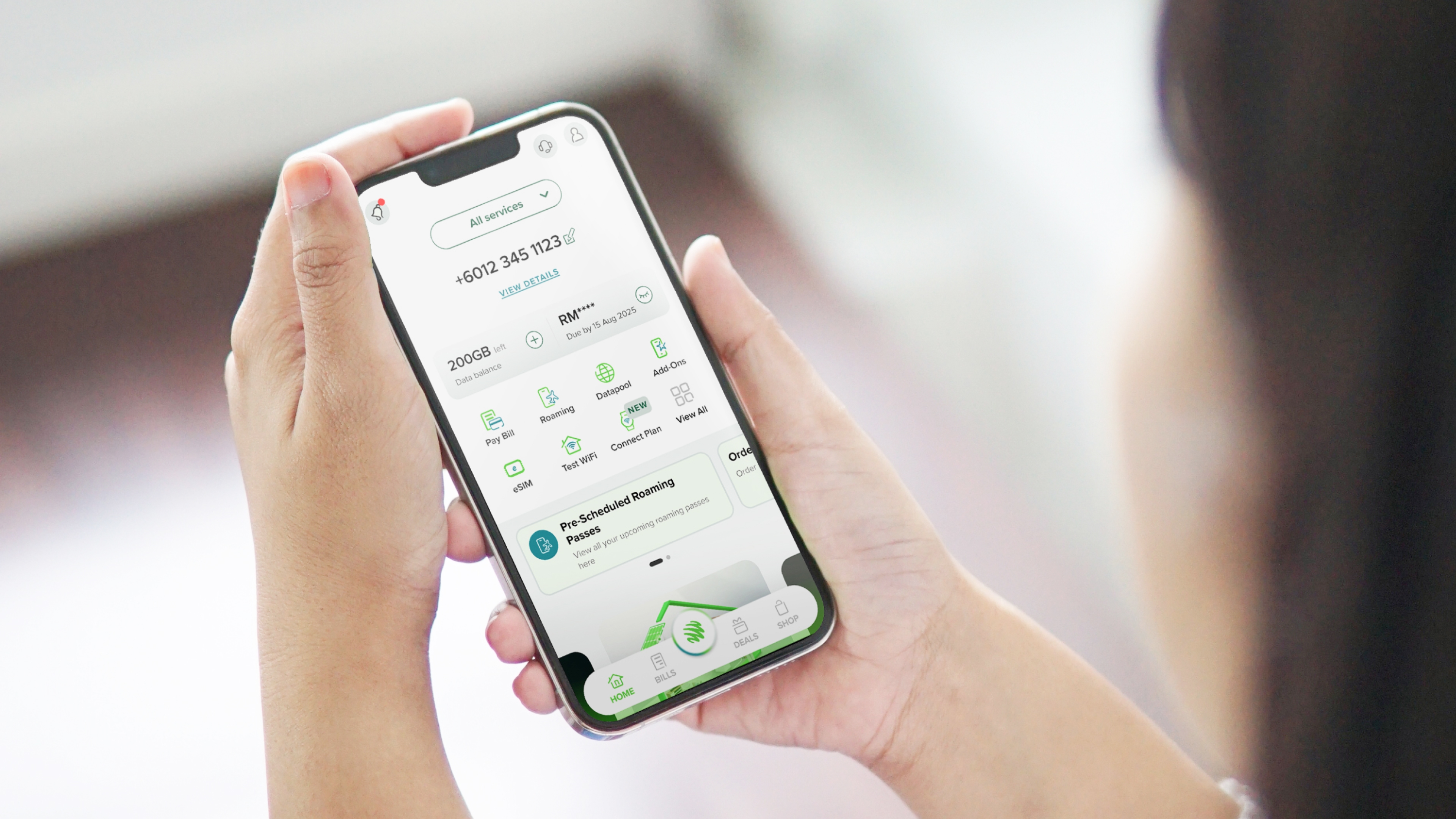 Maxis Self-Serve Mobile Application