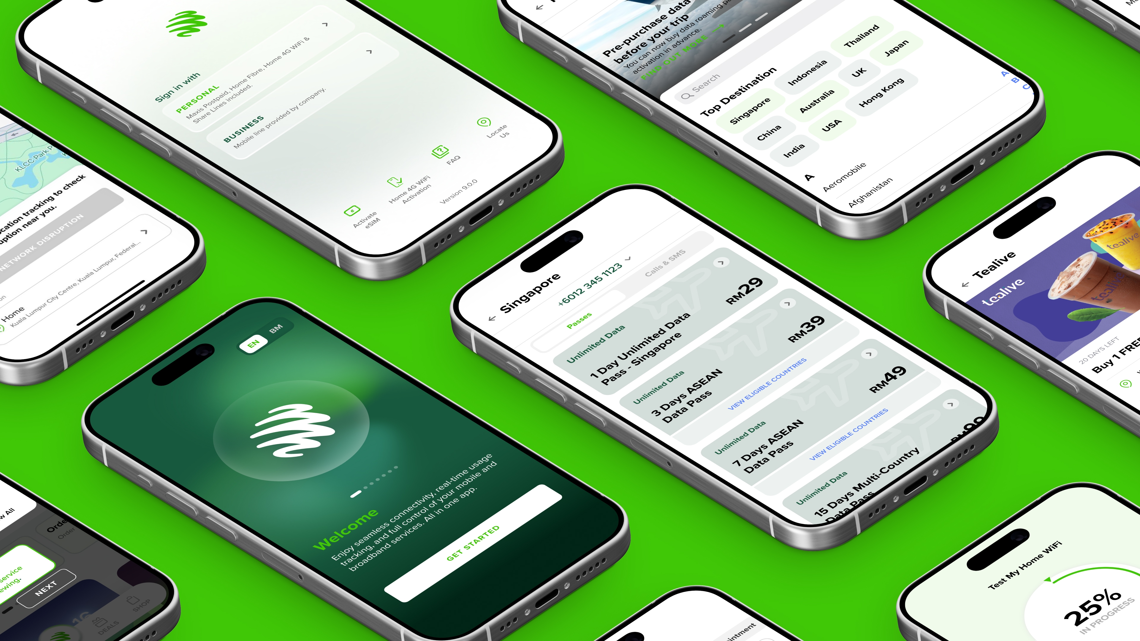 Maxis Self-Serve Mobile Application