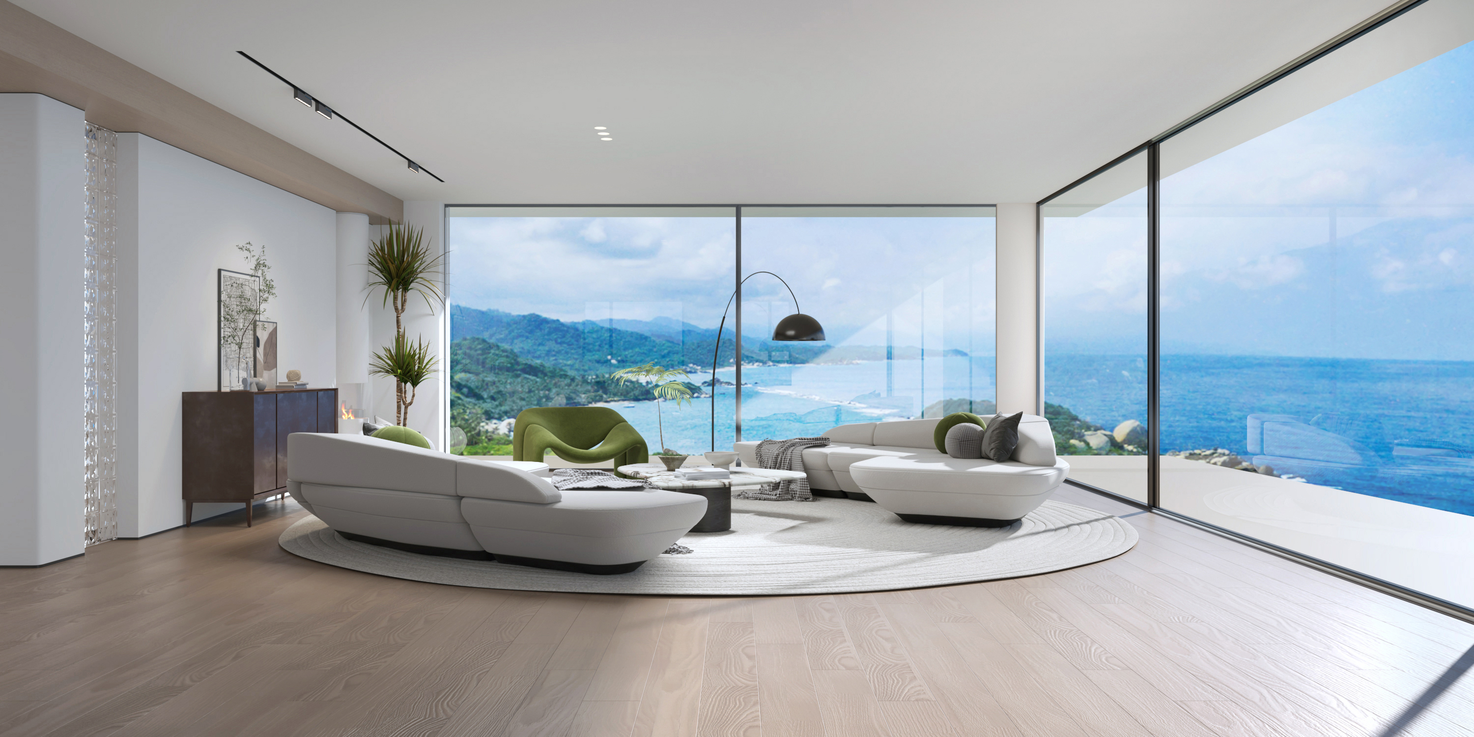 GSE215-T electric narrow frame sliding door system
