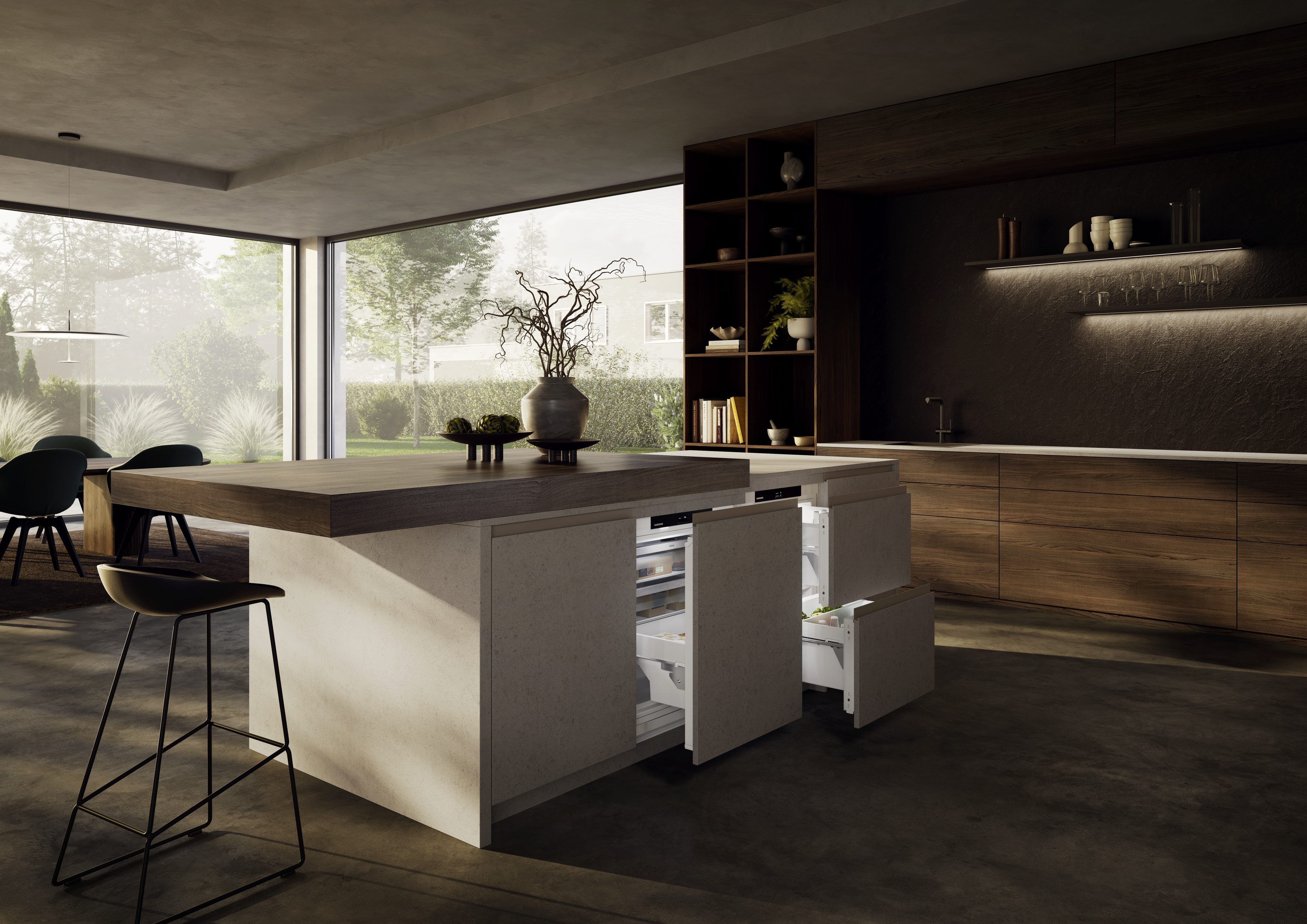 Under counter pull-out fridge and freezer series